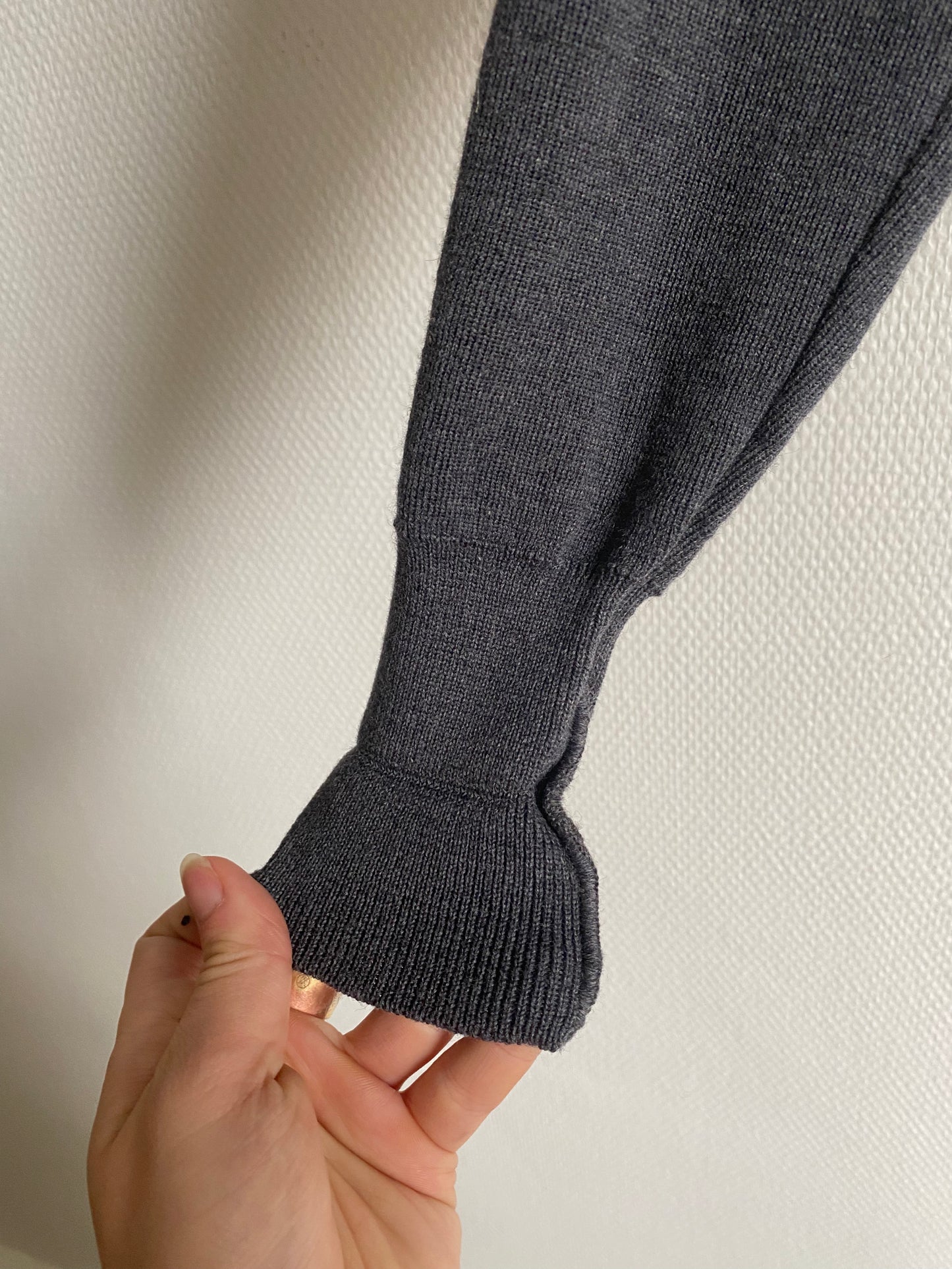 Gilet gris en laine