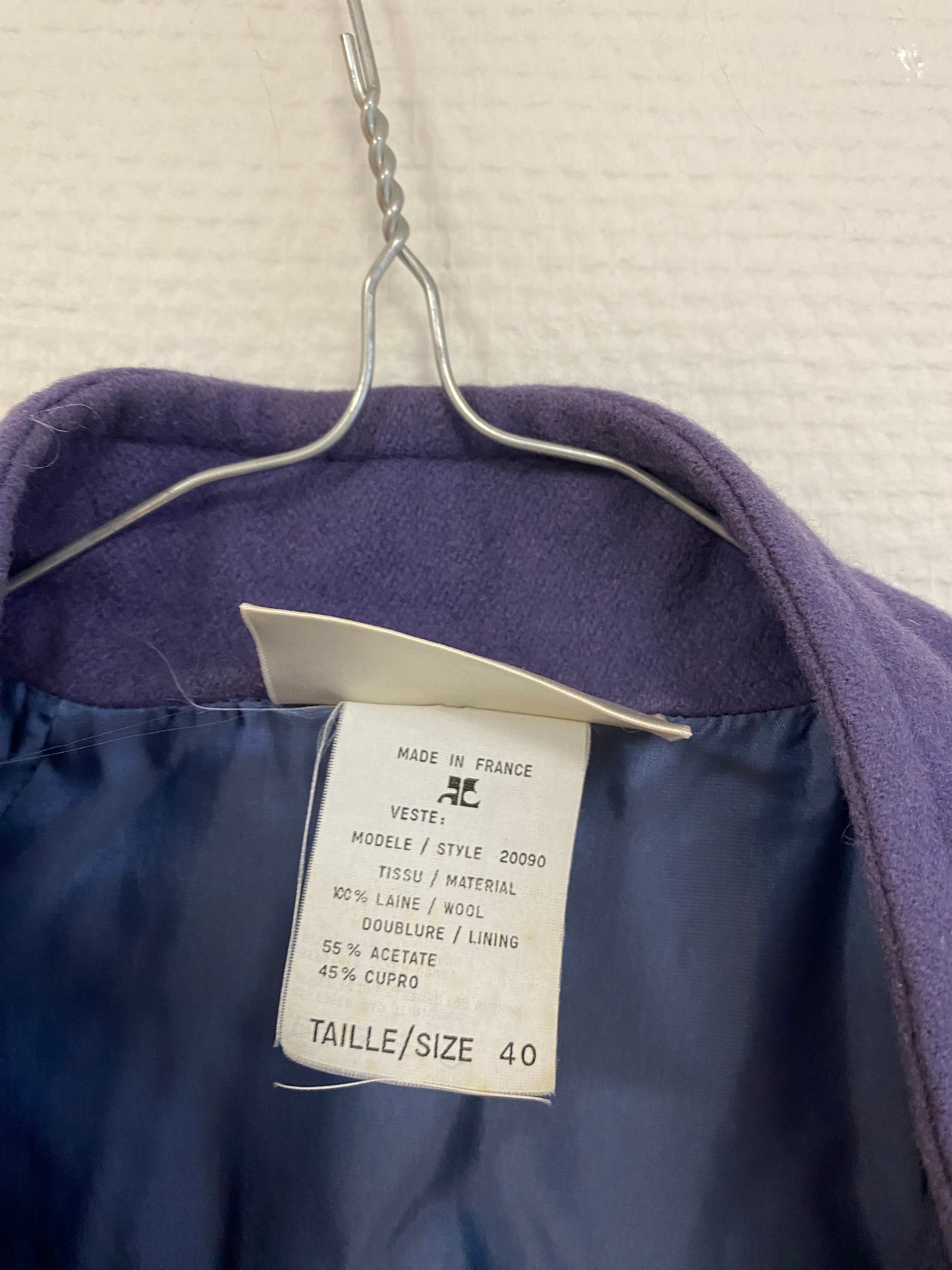 Ensemble en laine Courrèges