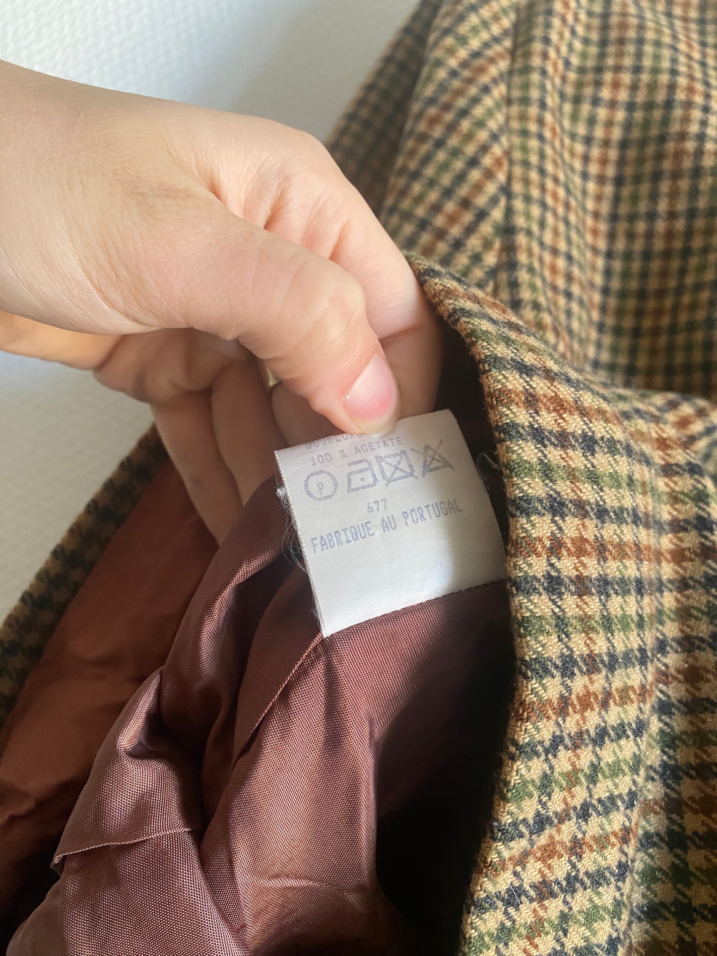 Blazer en tweed 80s
