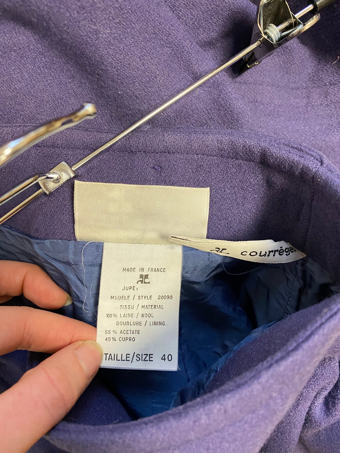 Ensemble en laine Courrèges