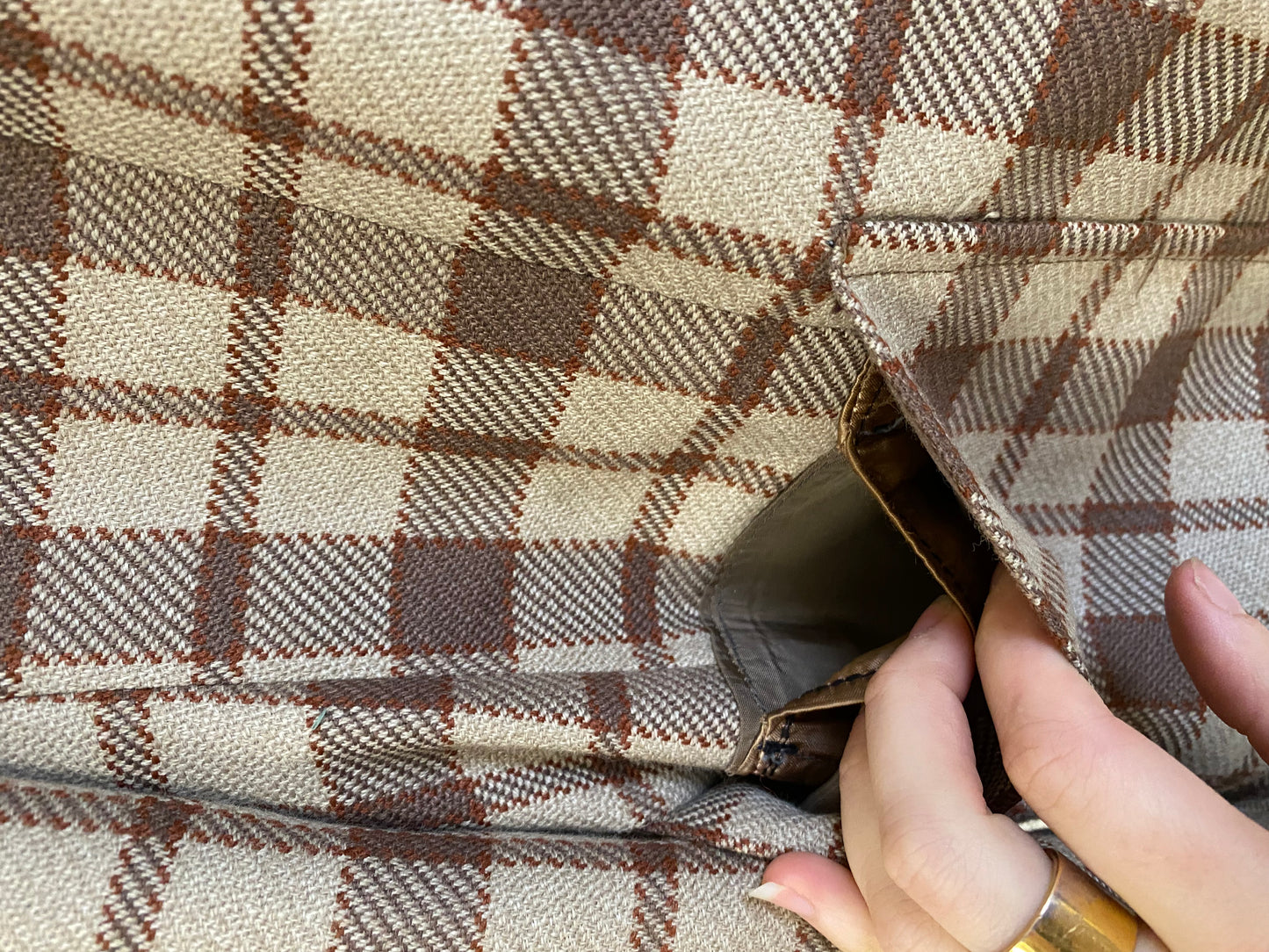 Veste à carreaux