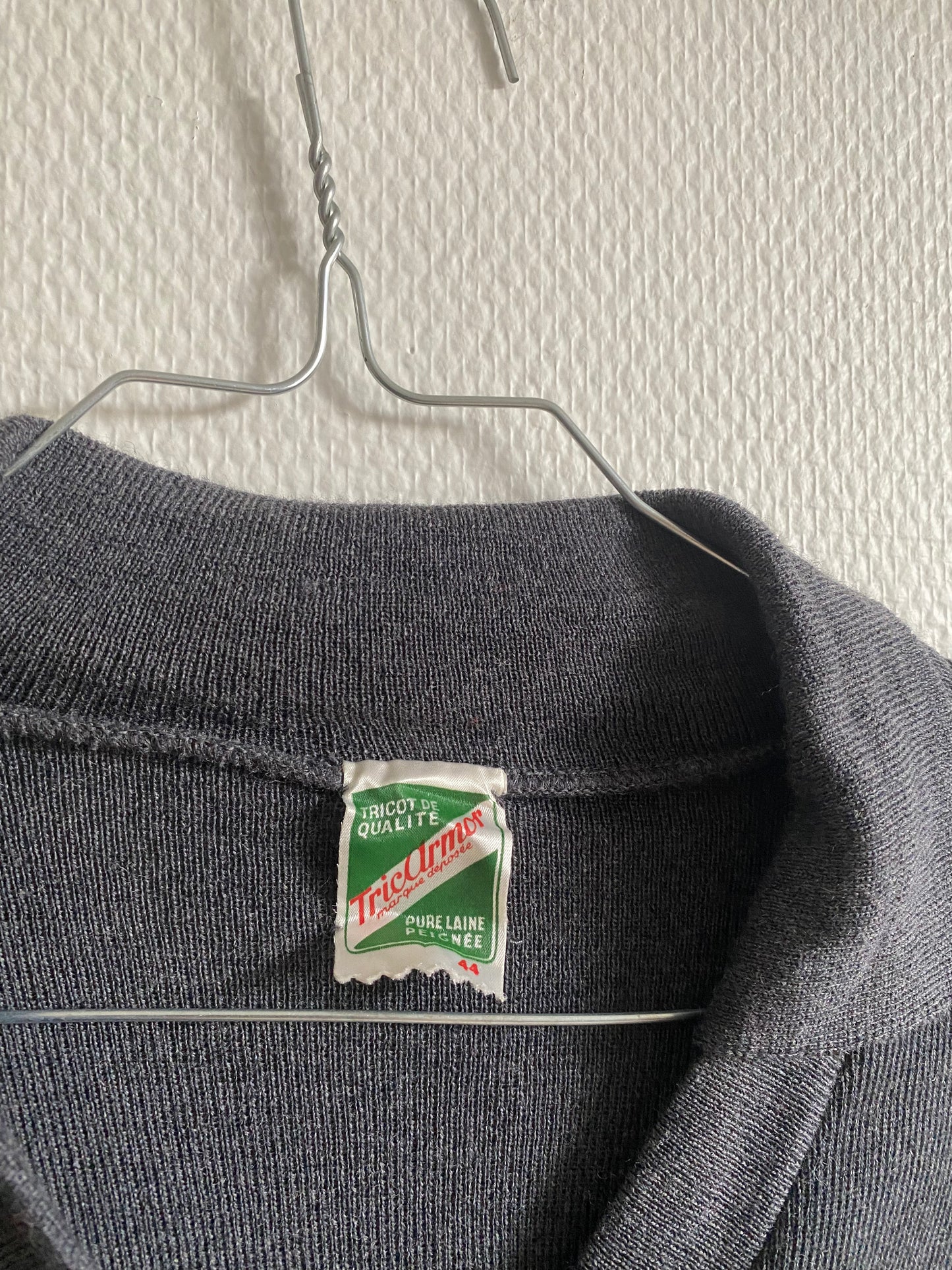 Gilet gris en laine