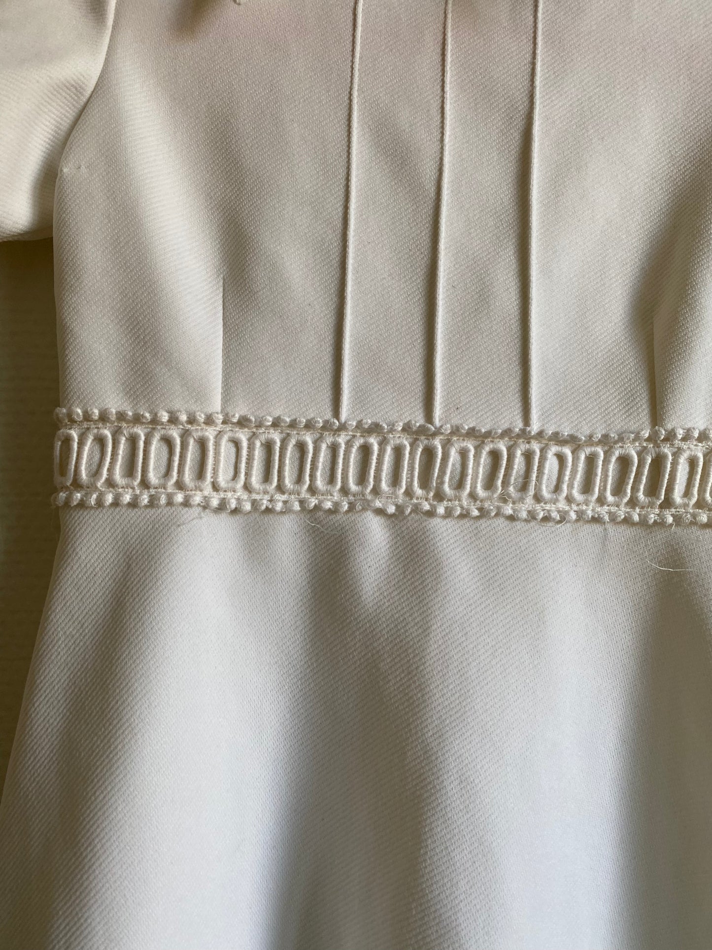 Robe blanche 70s