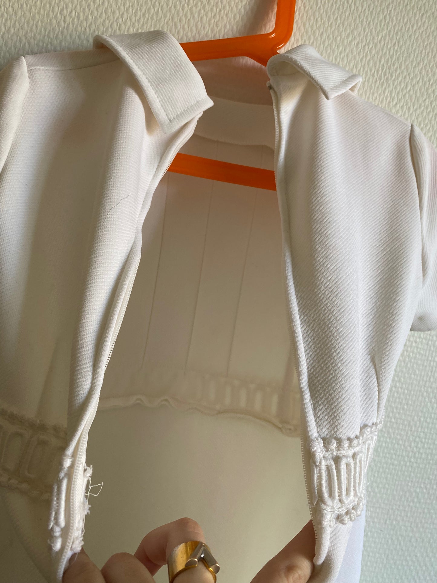 Robe blanche 70s