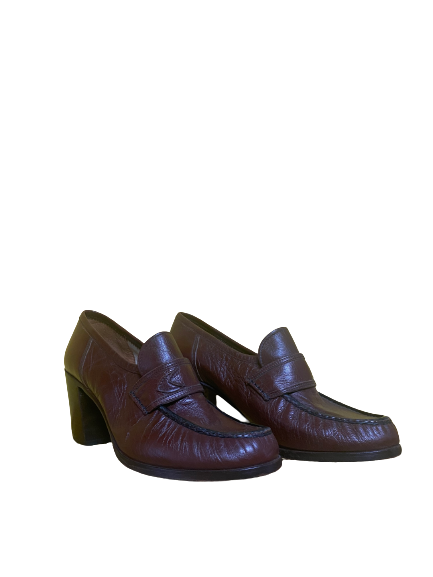 Escarpin en cuir 70s