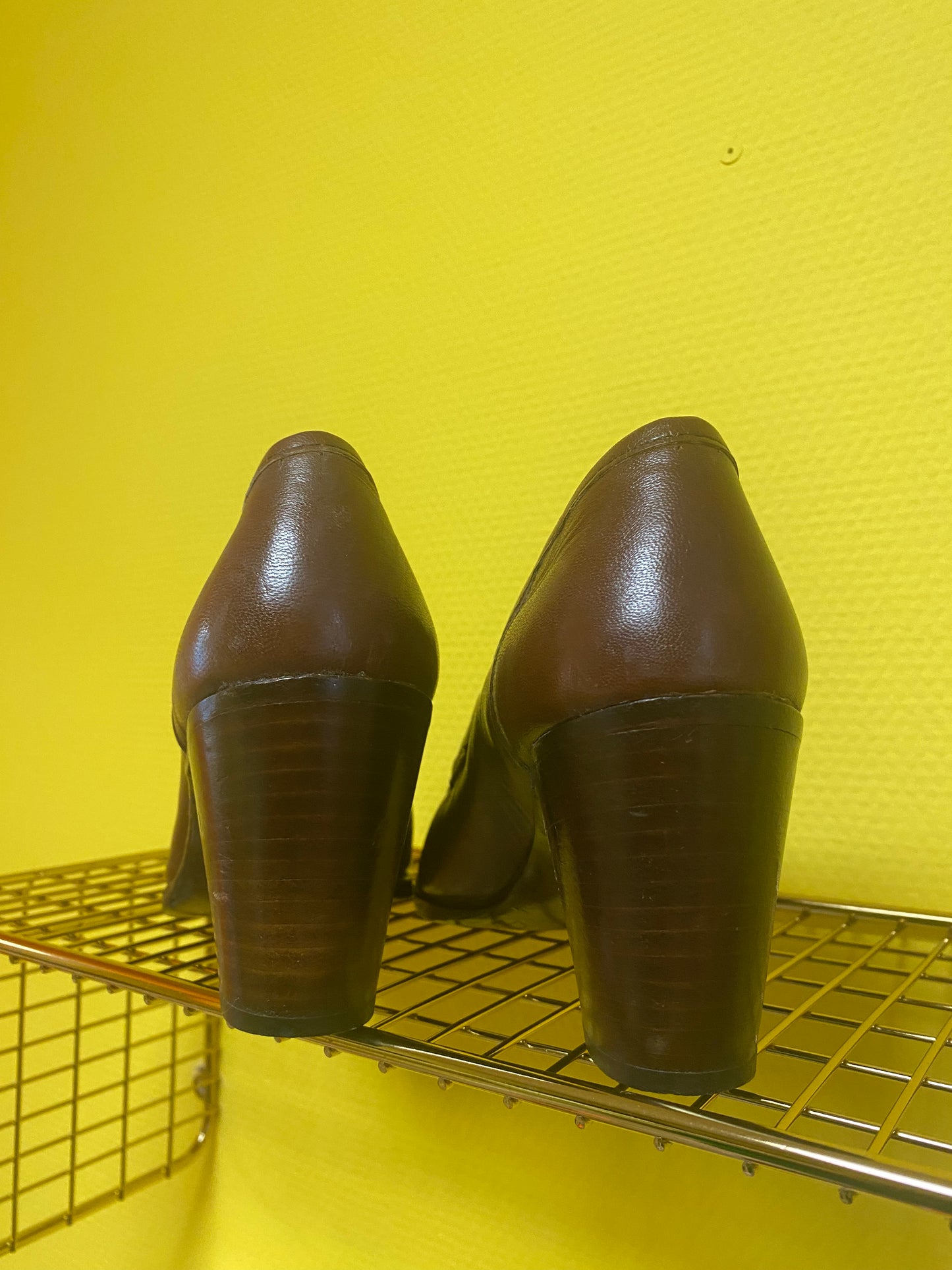 Escarpin en cuir 70s