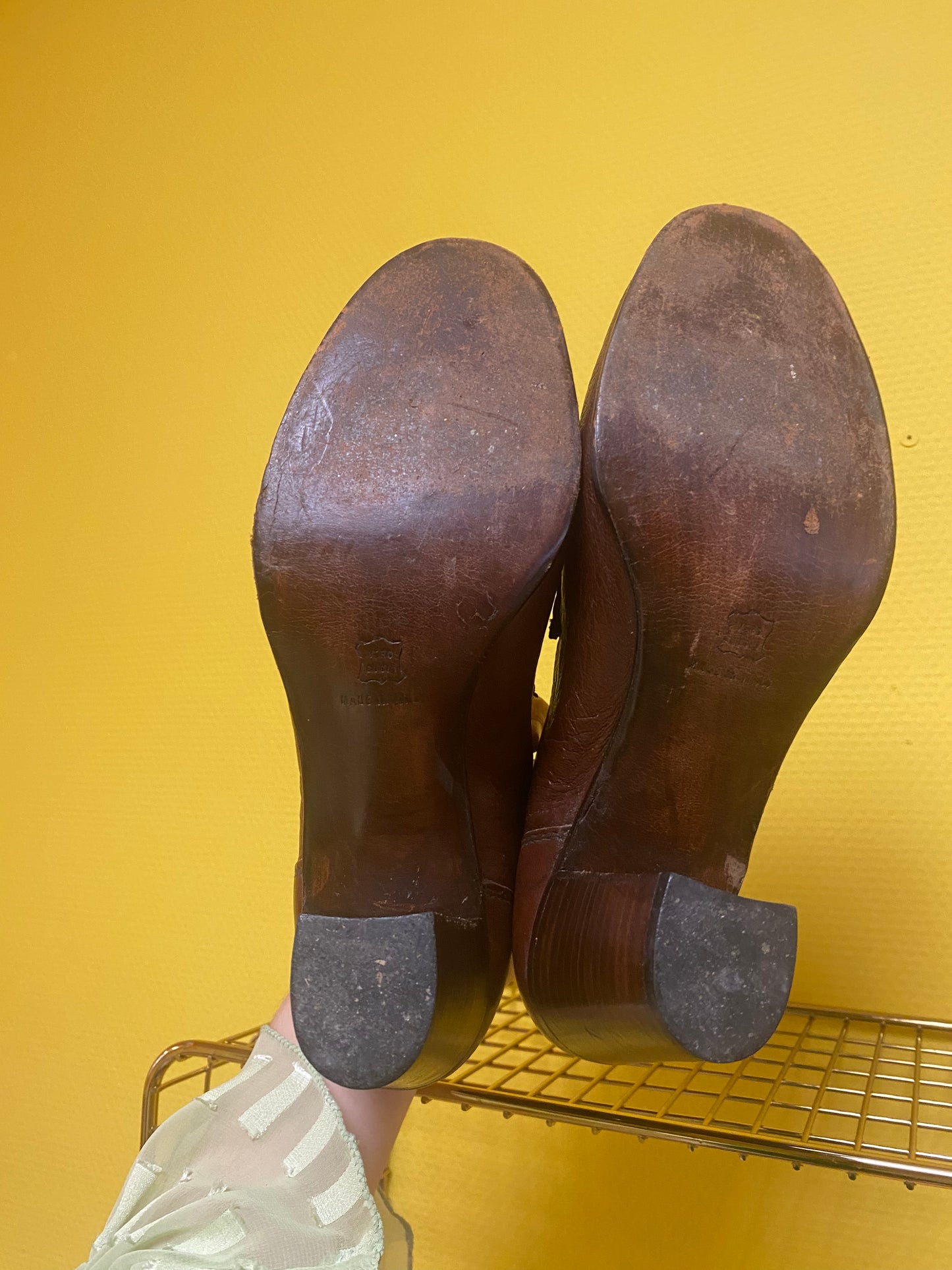 Escarpin en cuir 70s