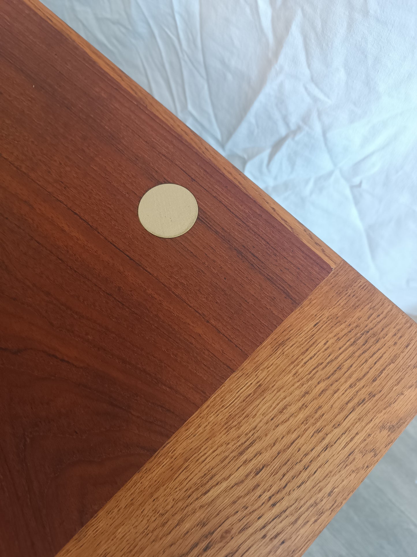 Table basse scandinave en teck et chêne années 60's