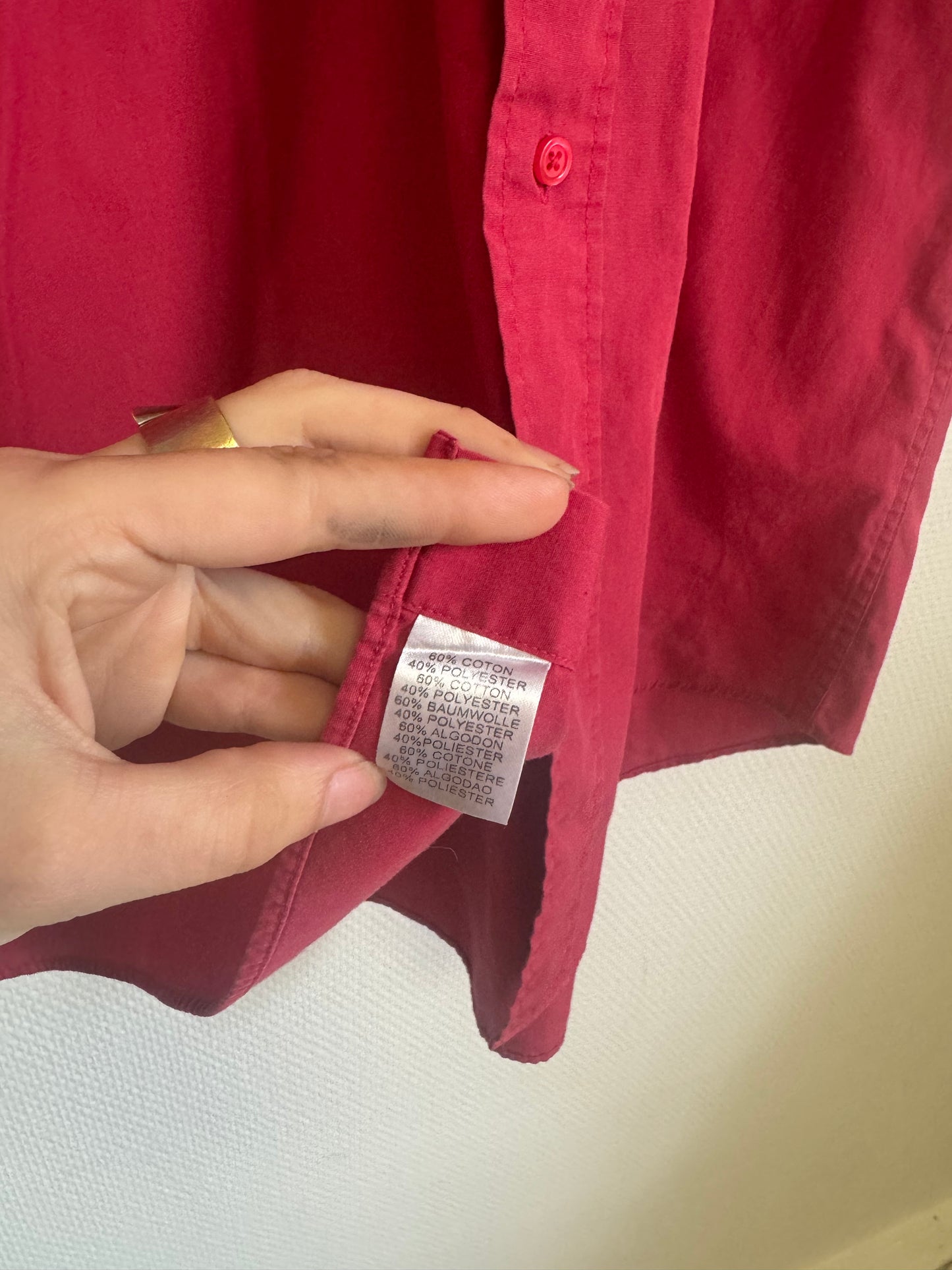 Chemise rouge