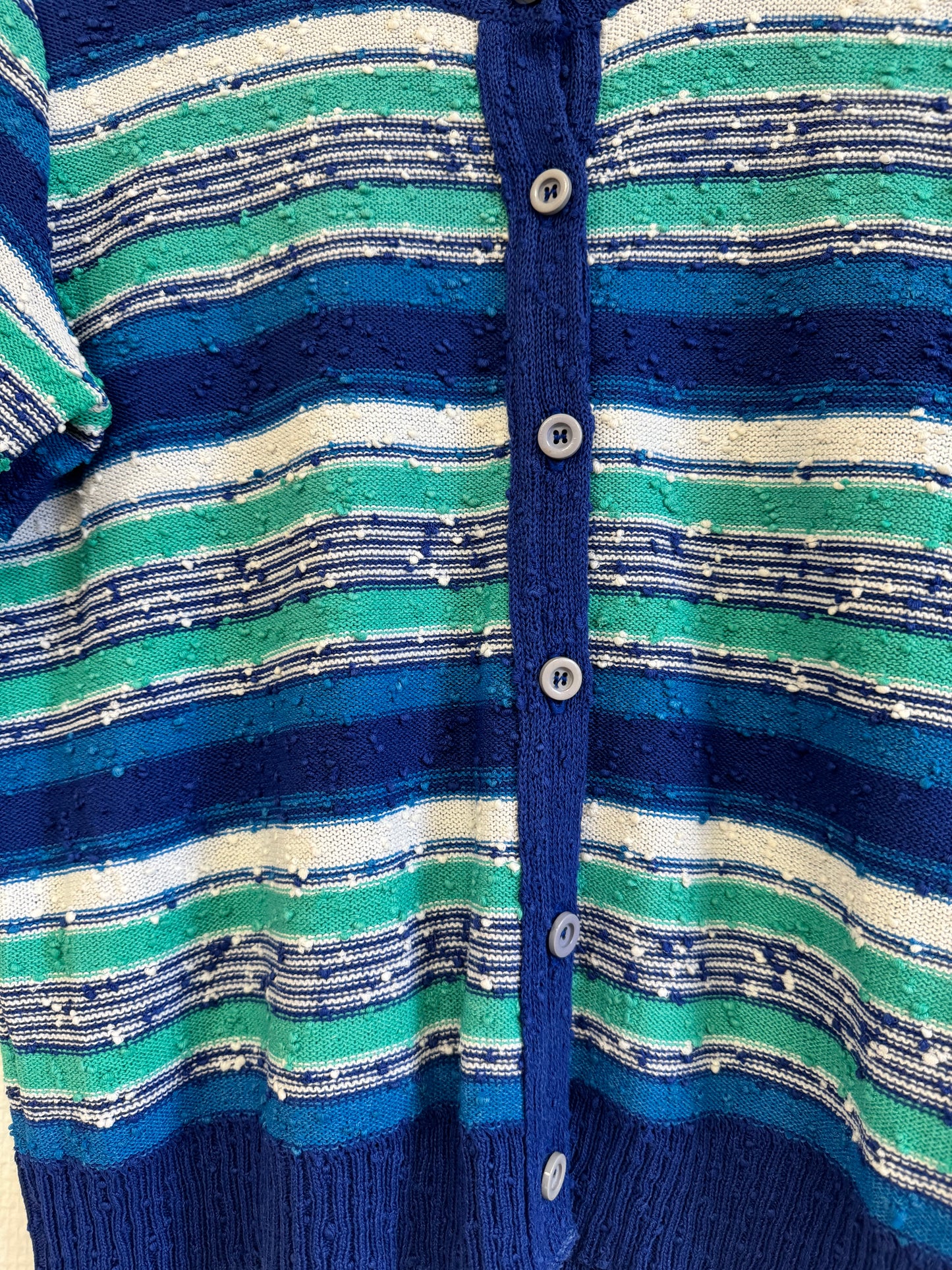 Cardigan à rayure 80s