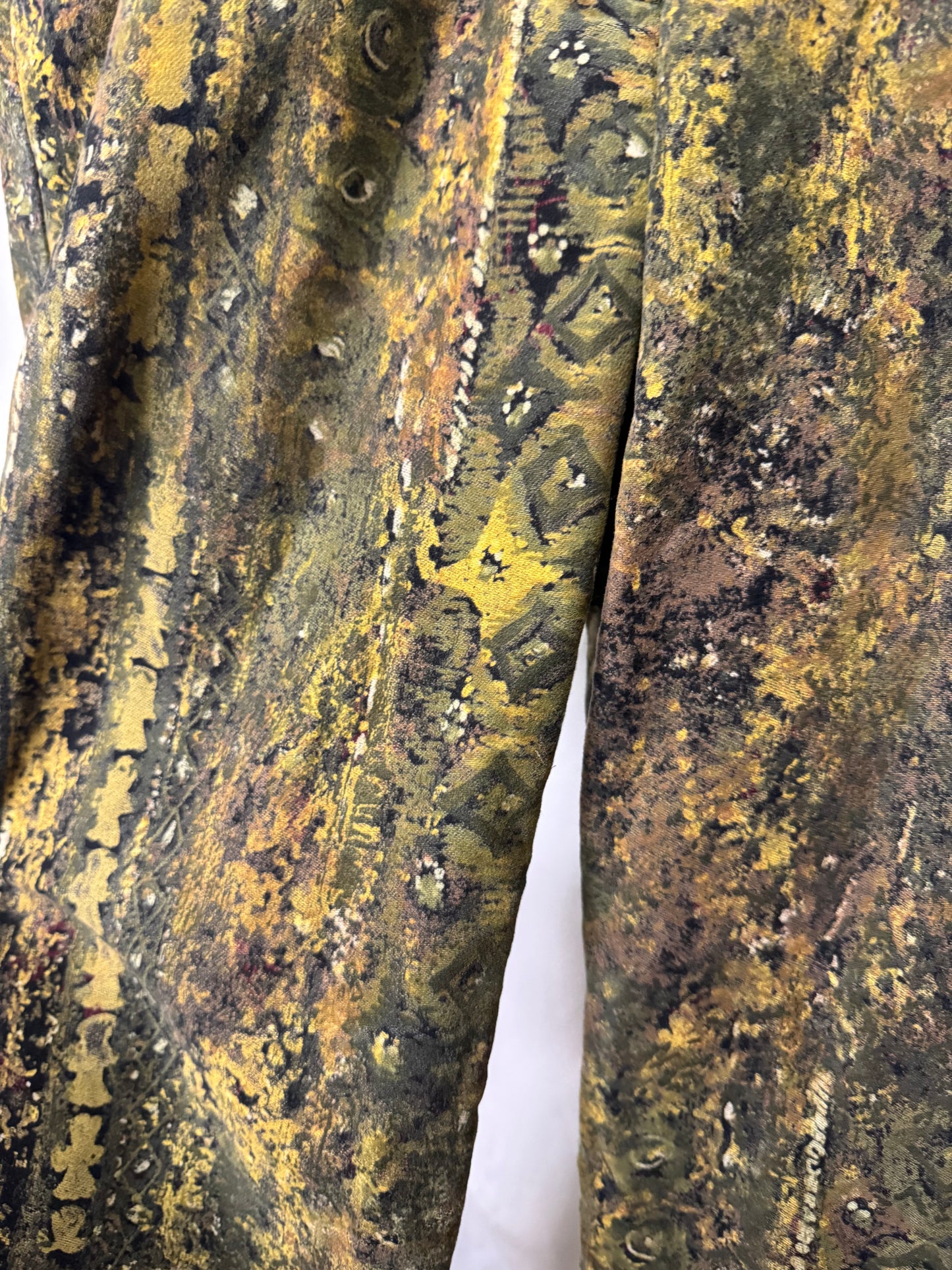 Pantalon ajustée à motifs