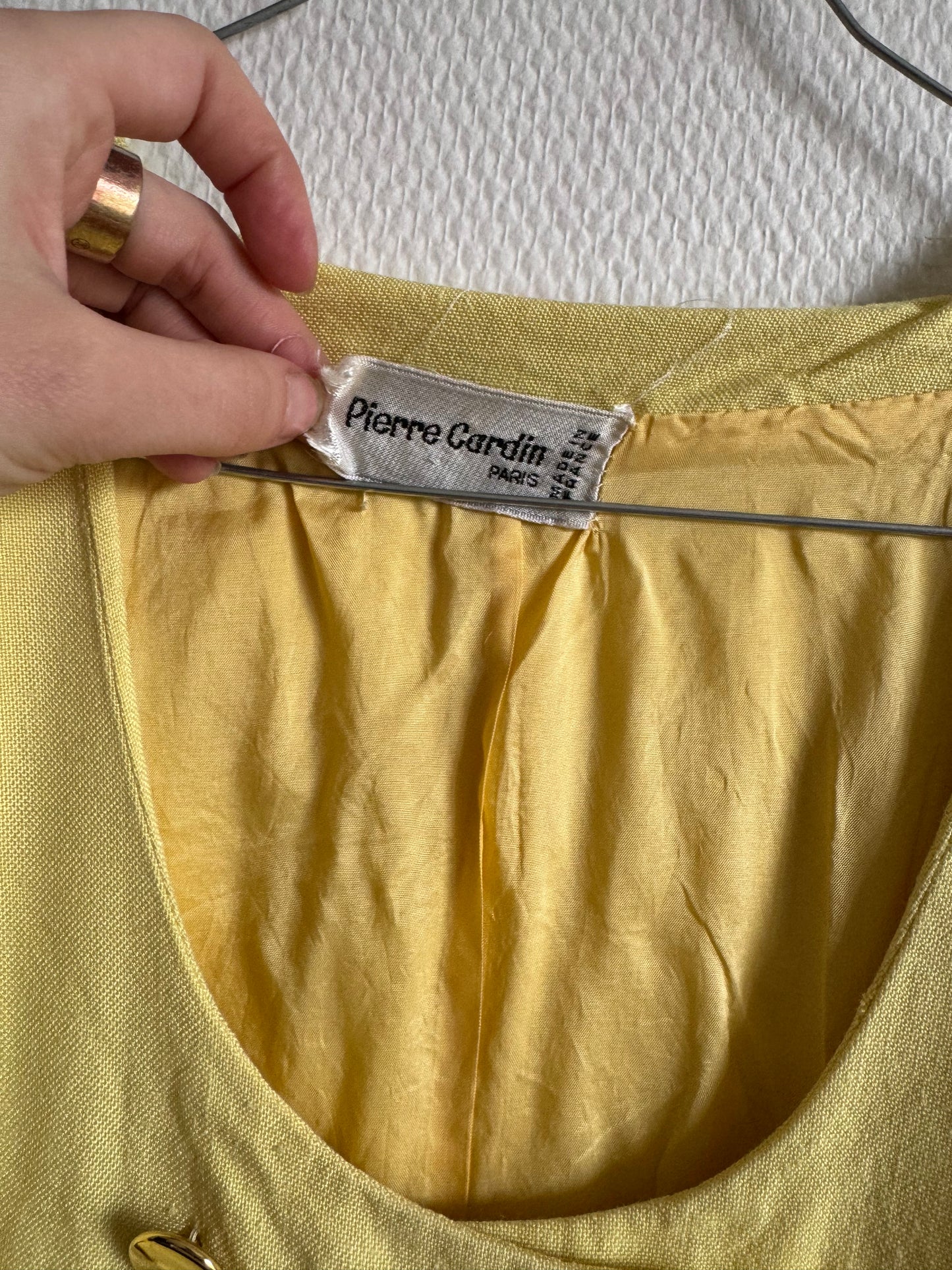 Veste jaune Pierre Cardin