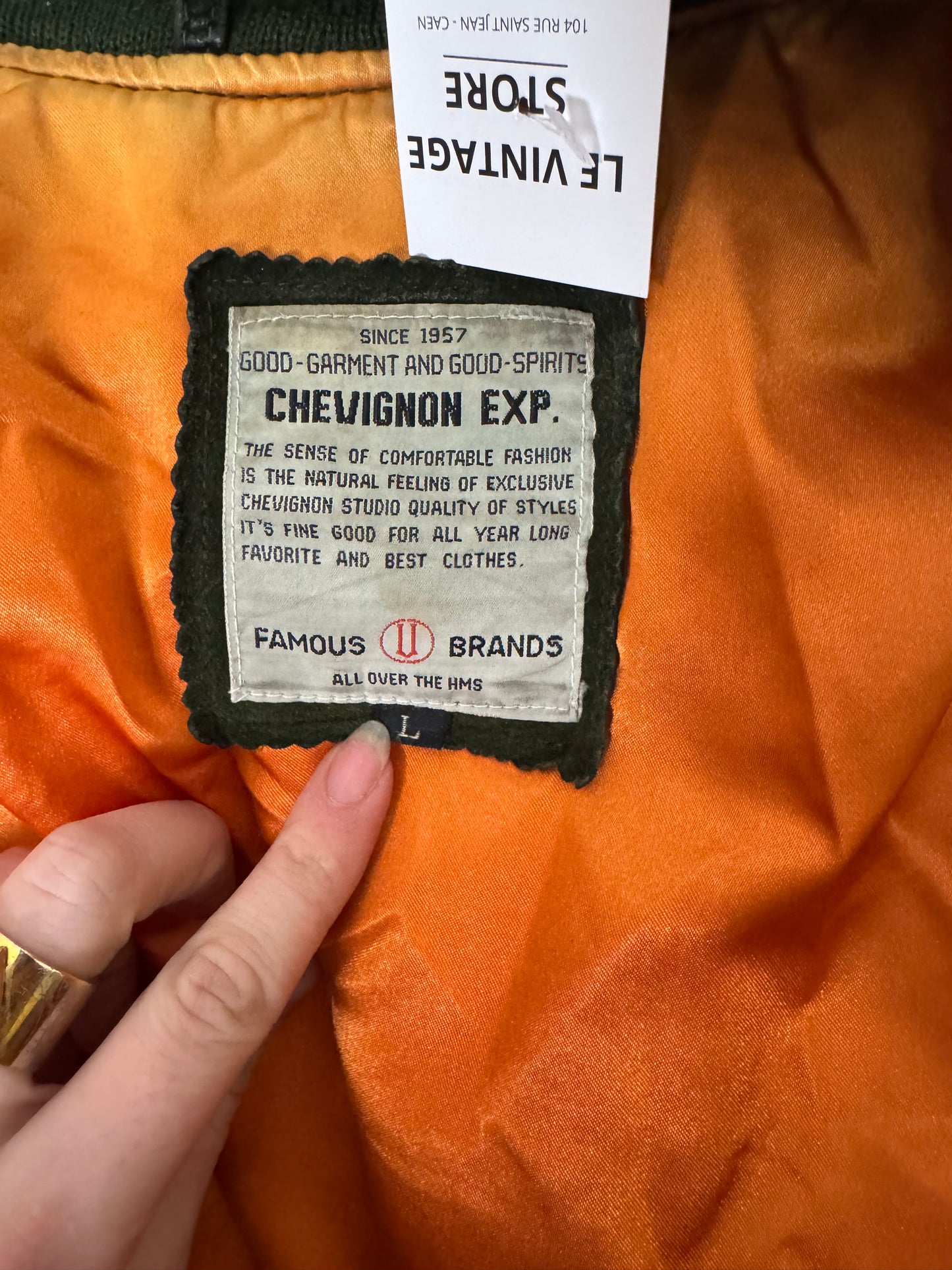 Veste en daim brodée Chevignon