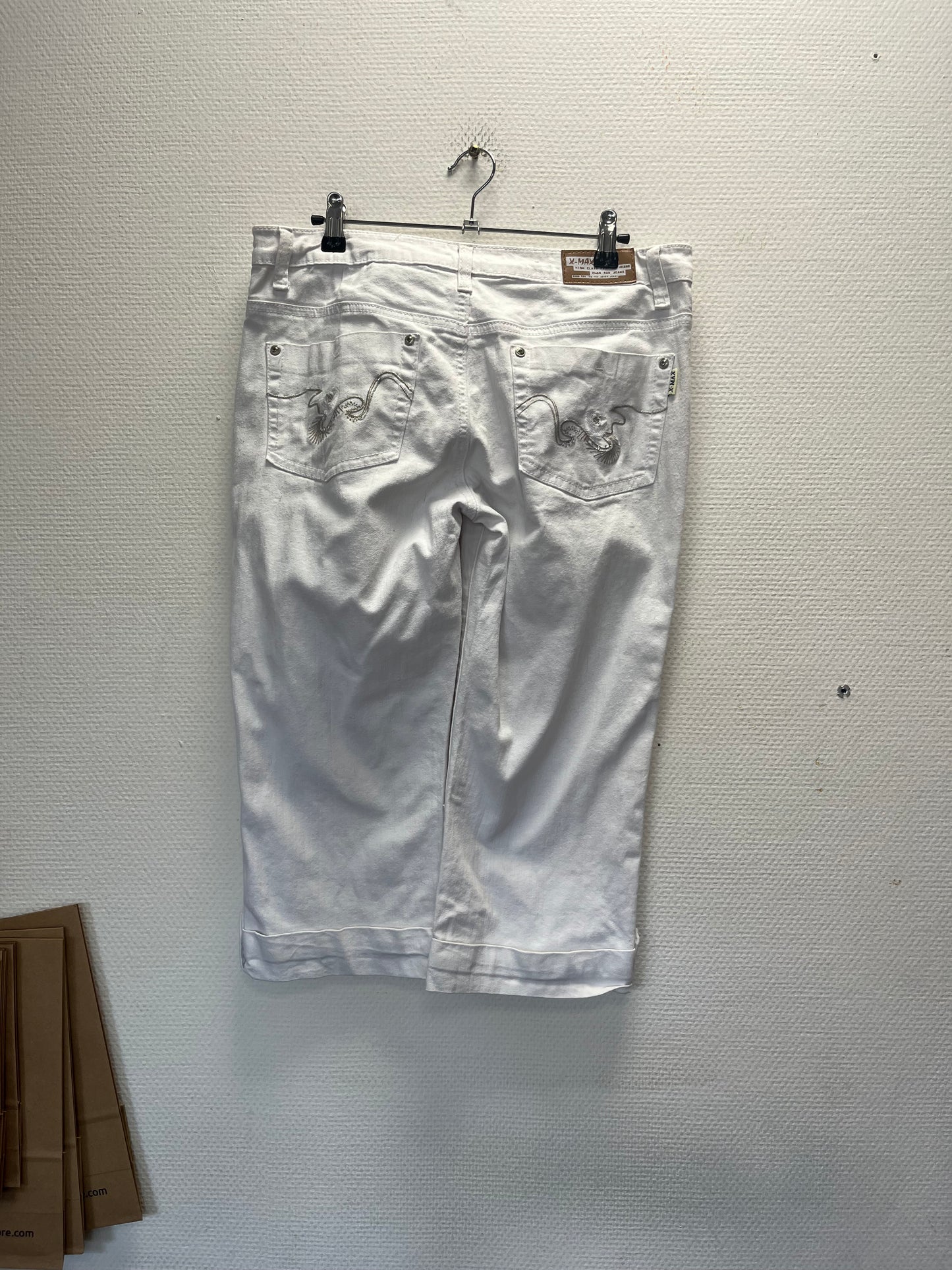 Jeans capri blanc