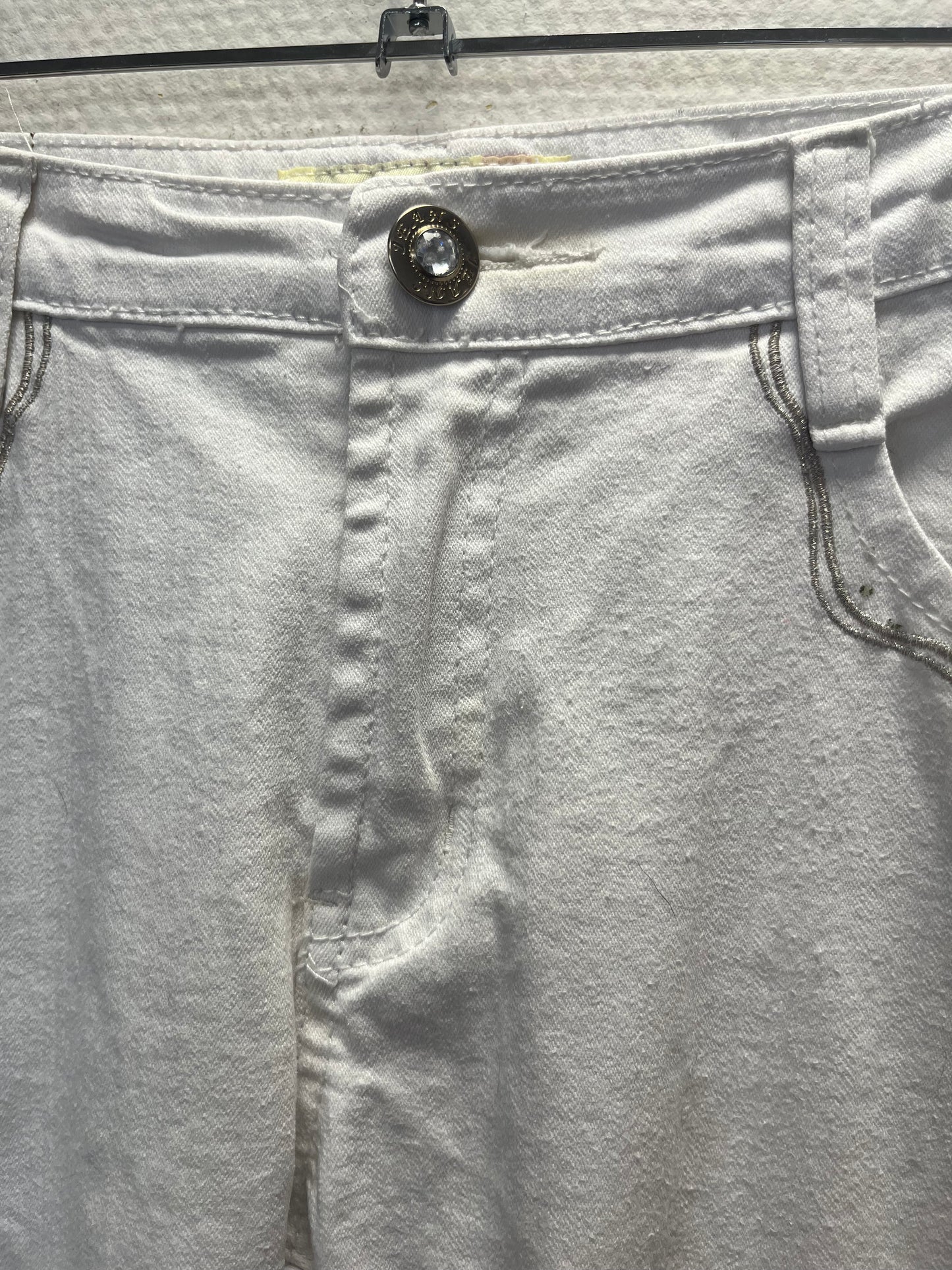 Jeans capri blanc