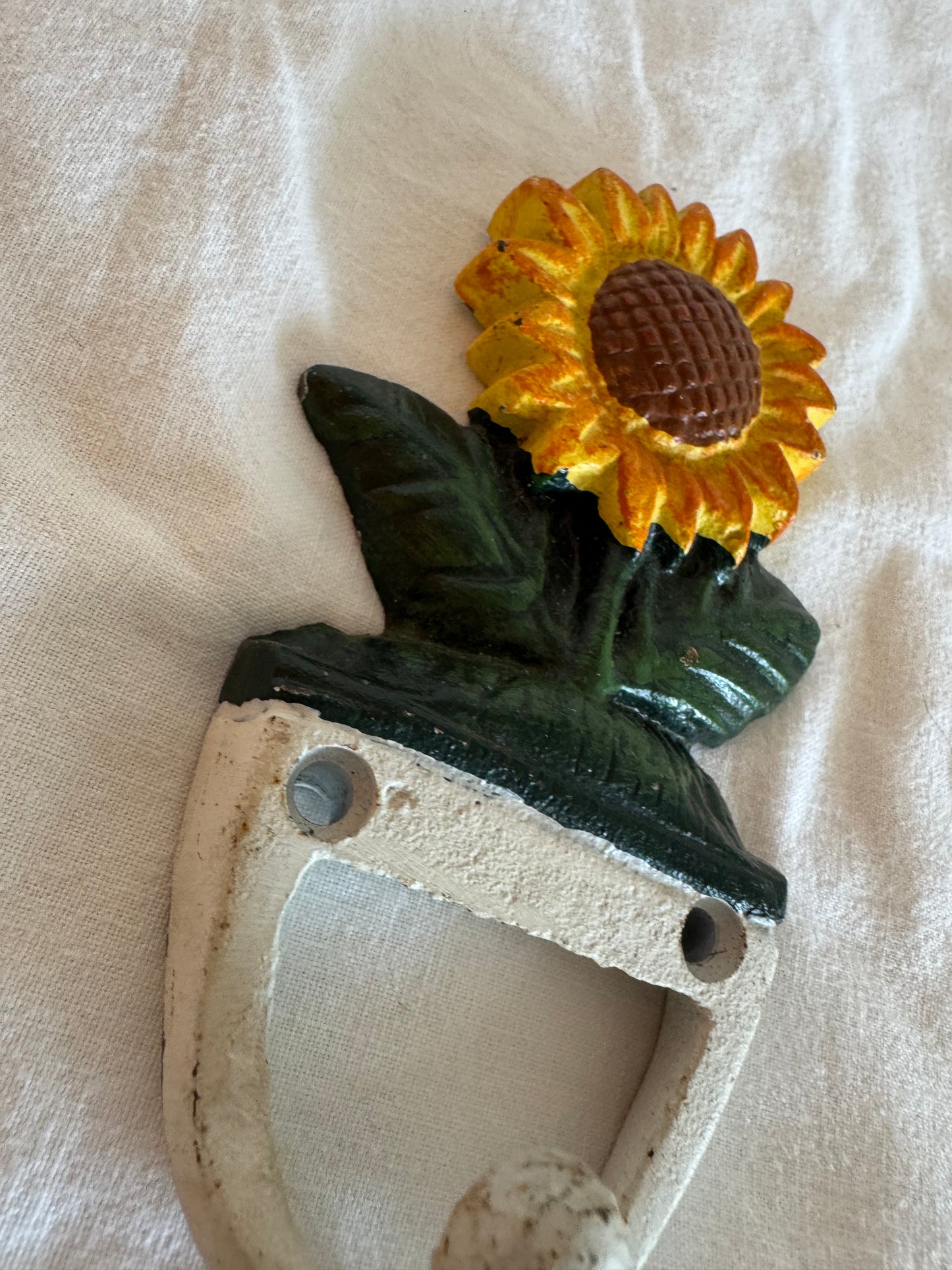 Porte manteau tournesol en fonte