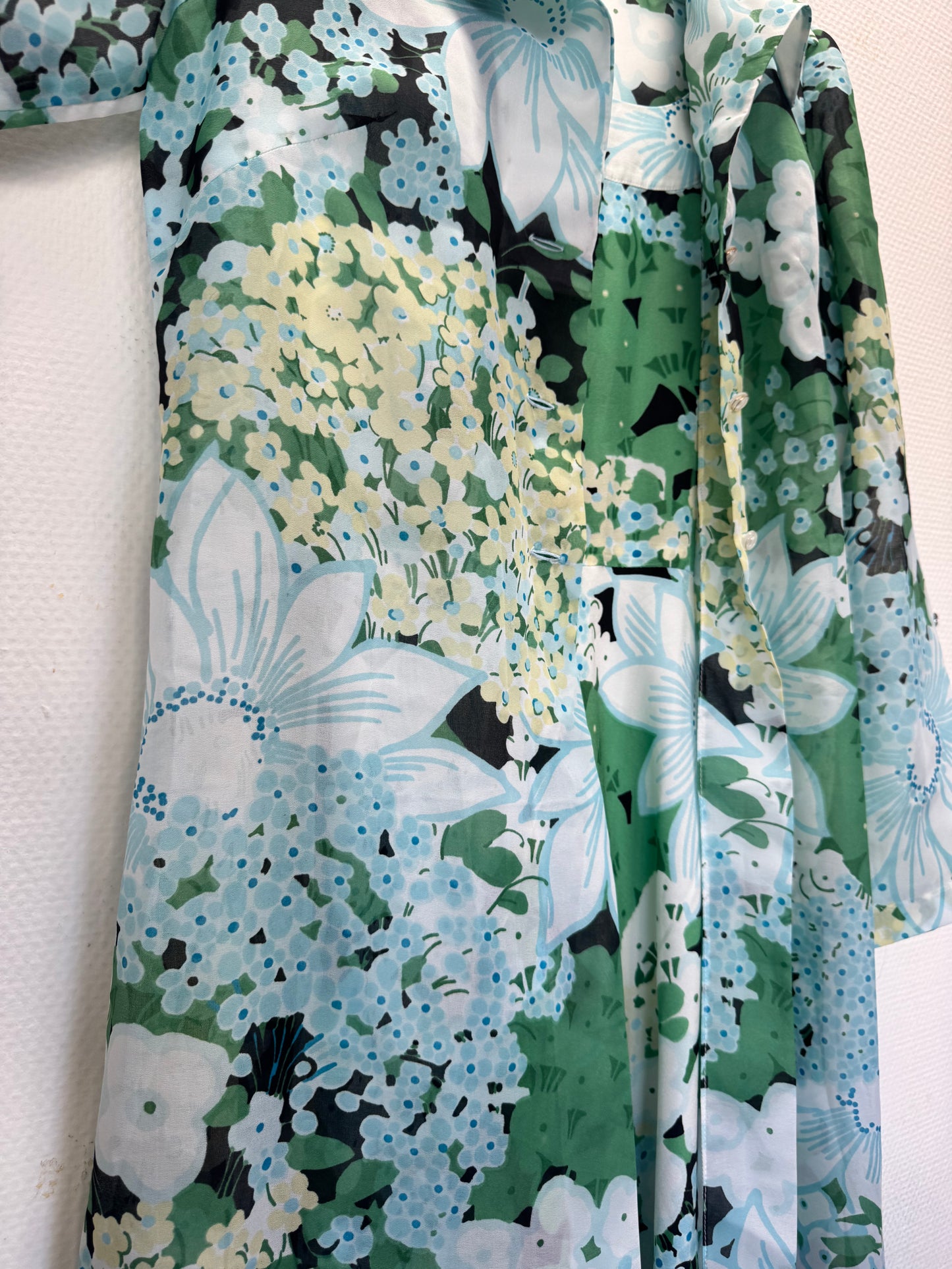 Ensemble robe à fleurs 70s