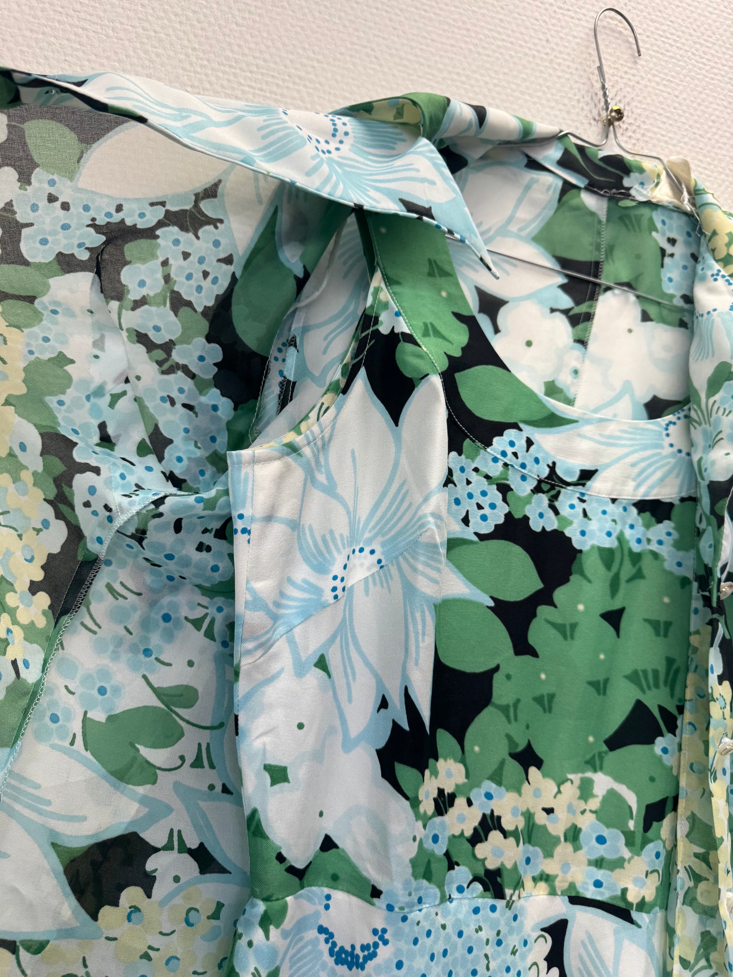 Ensemble robe à fleurs 70s