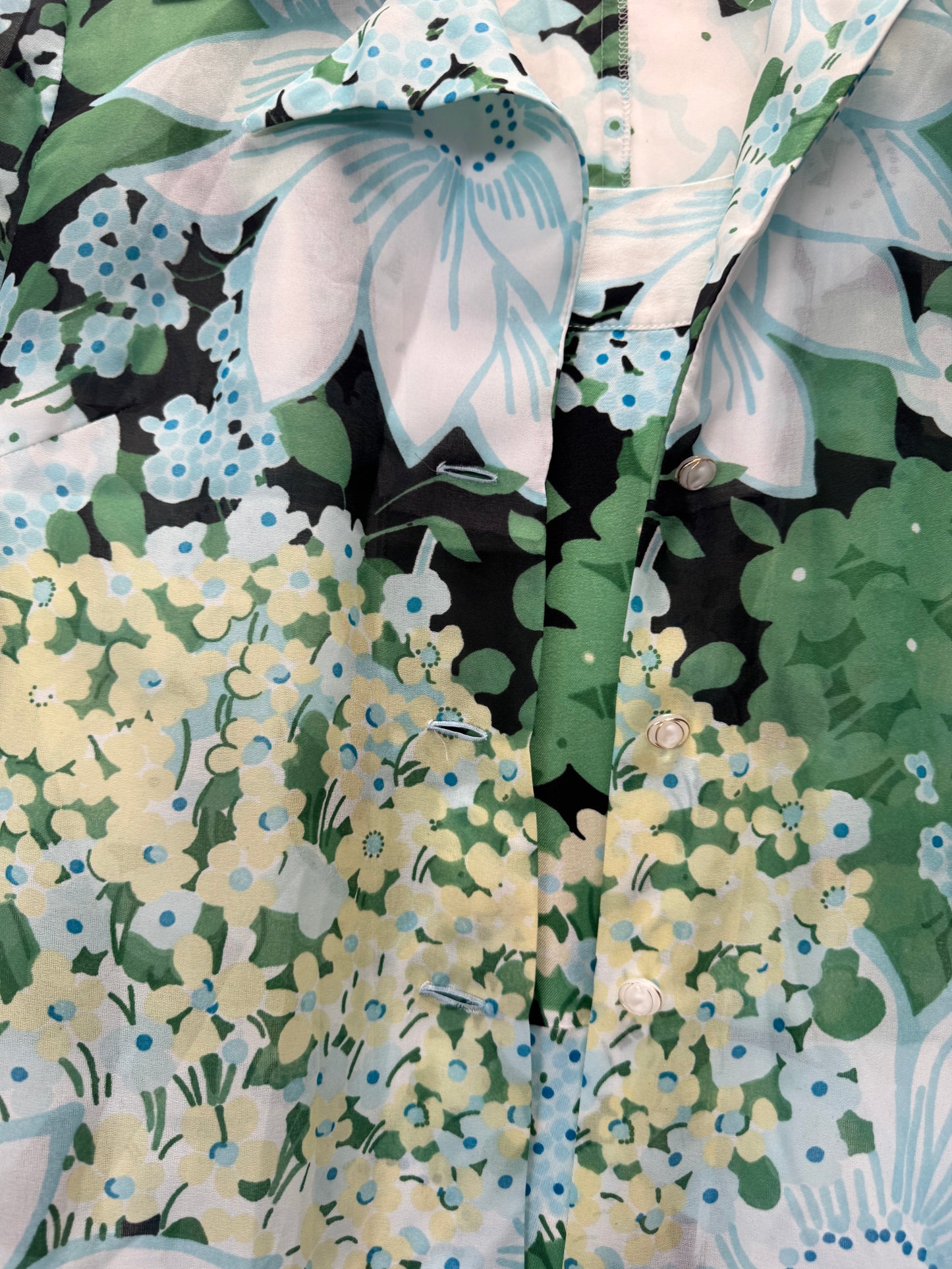 Ensemble robe à fleurs 70s