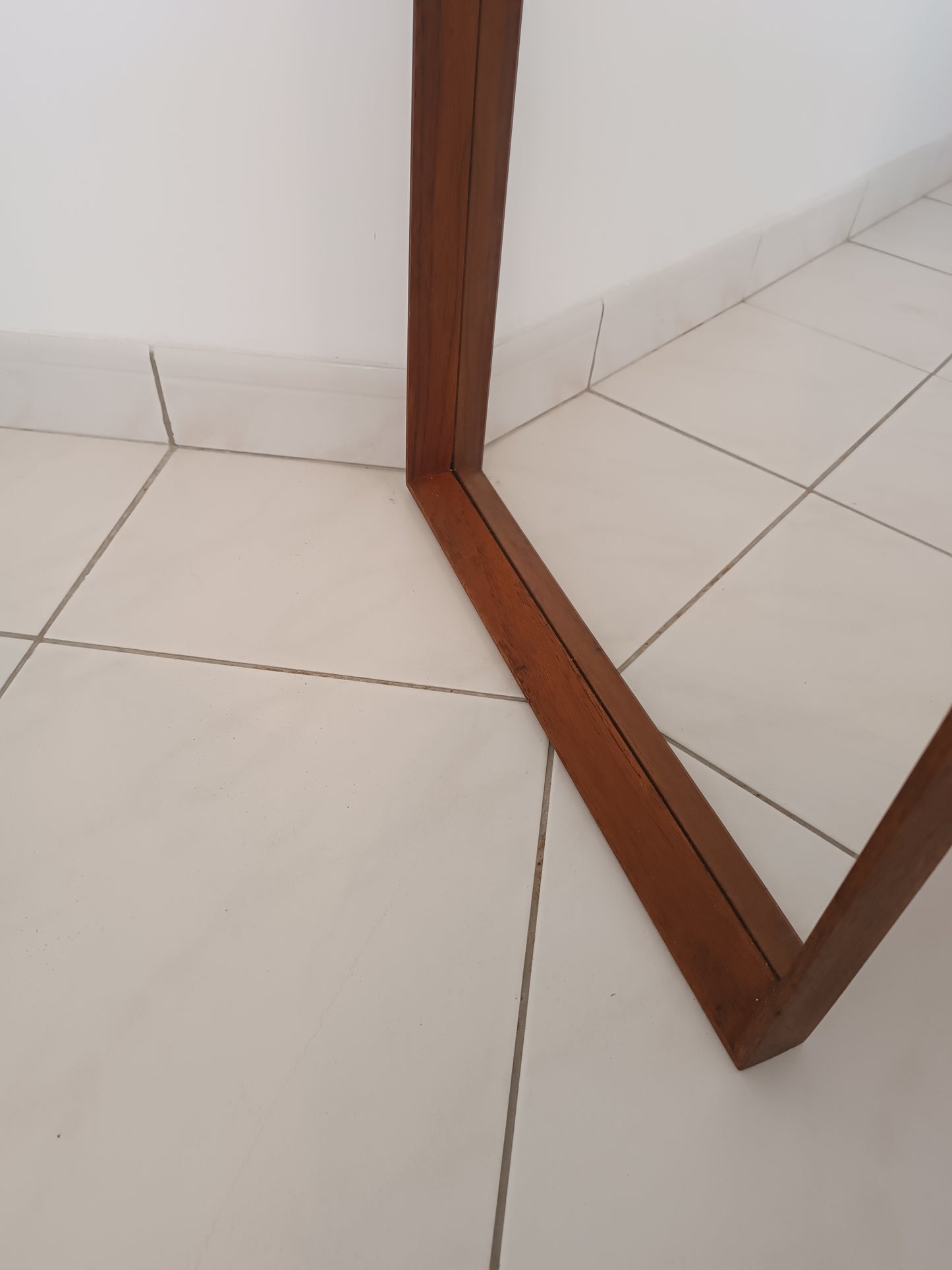 Miroir Scandinave en Teck années 70