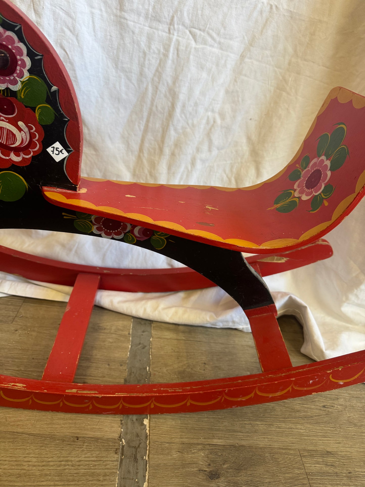 Cheval à bascule russe 70s