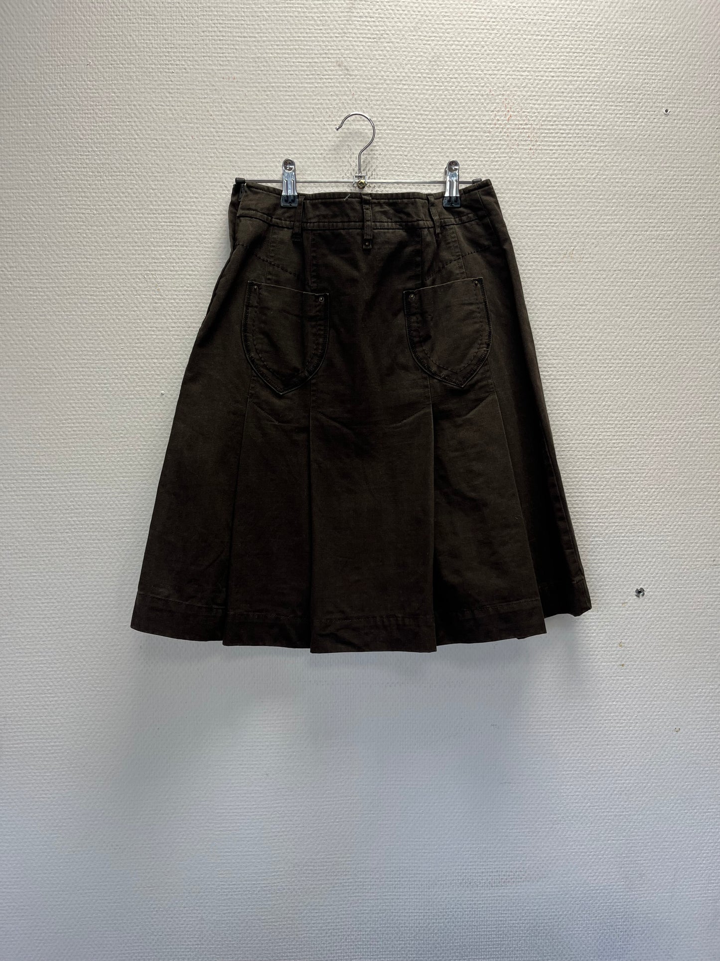 Jupe courte marron