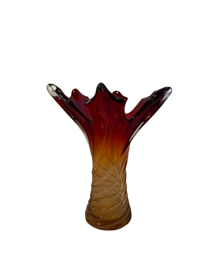 Vase en feuille d'érable Murano 70s