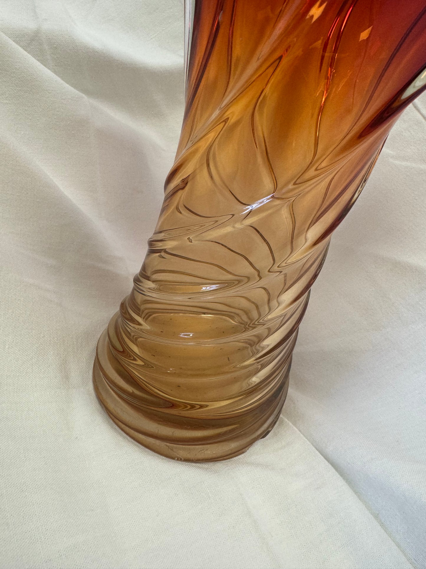 Vase en feuille d'érable Murano 70s