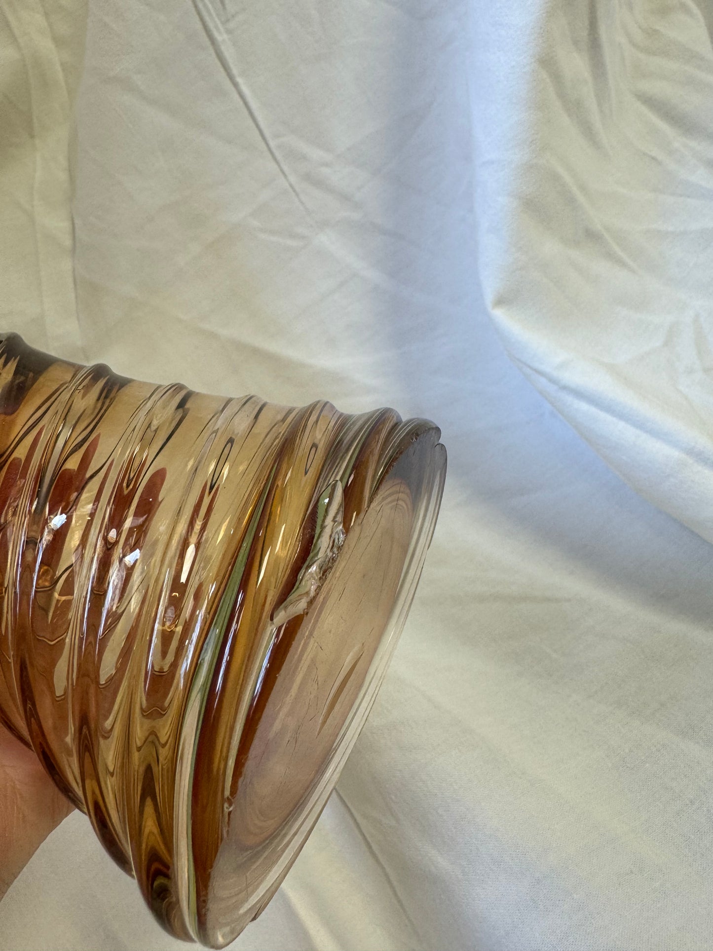 Vase en feuille d'érable Murano 70s