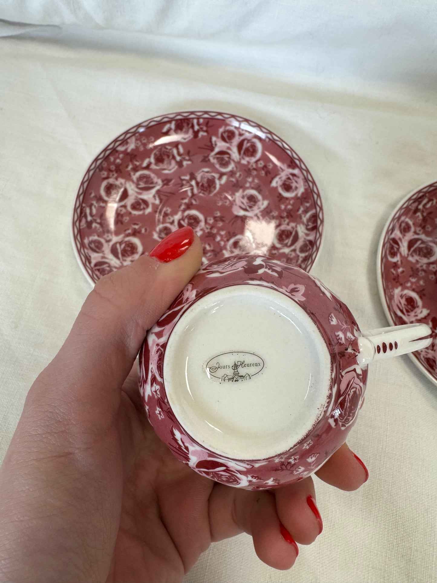 Tasses en porcelaine