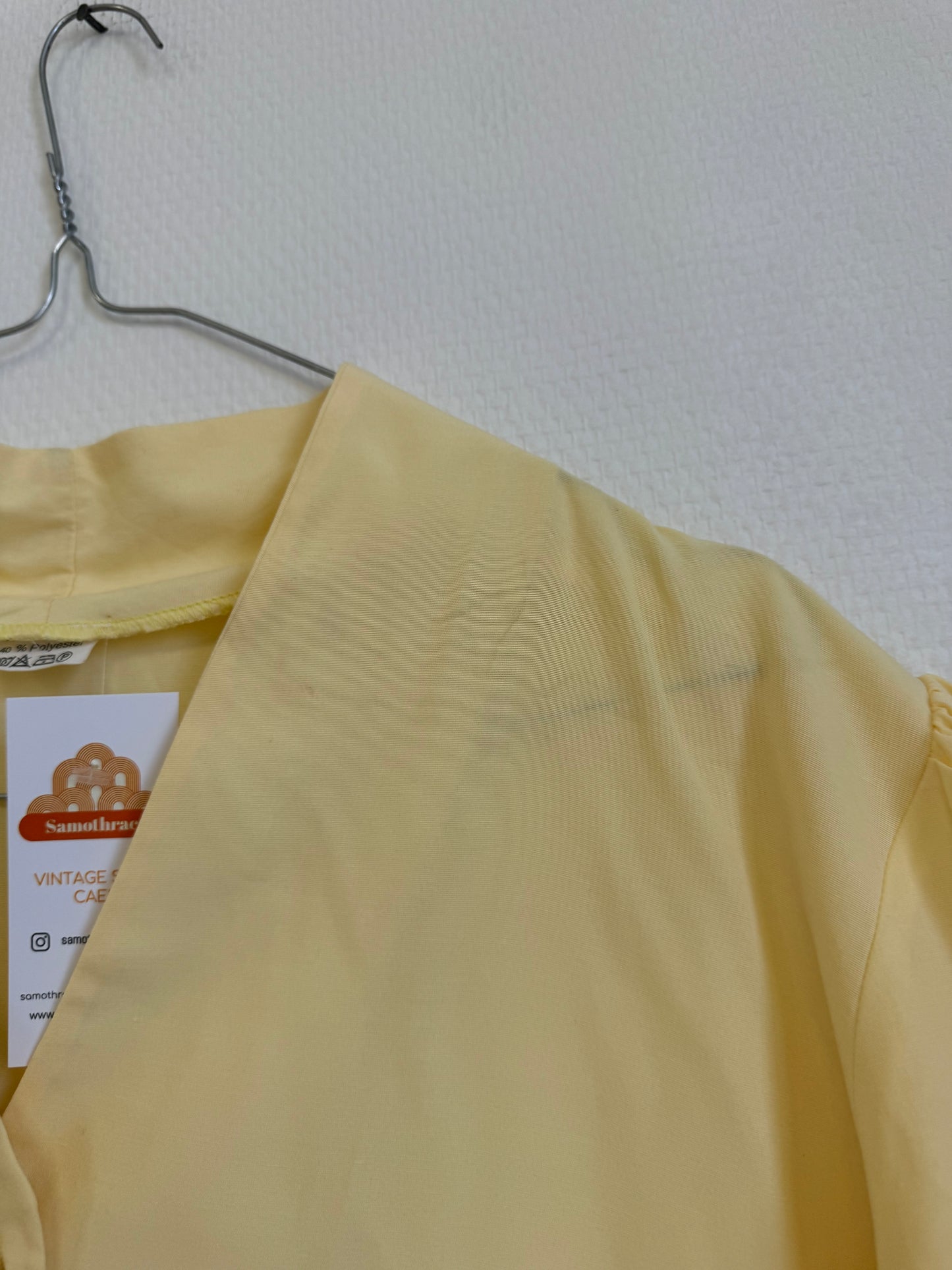 Chemise jaune 80s