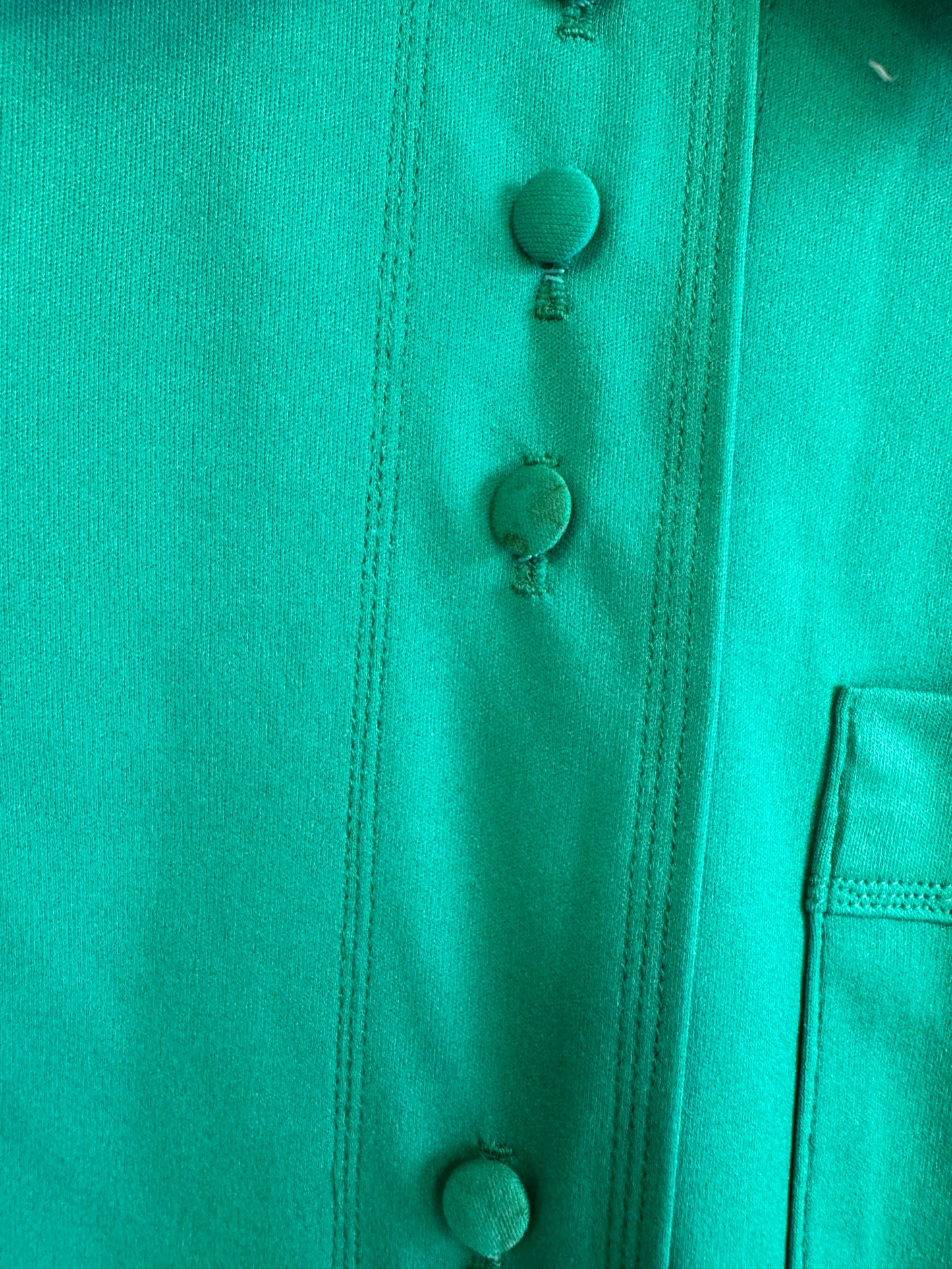 Chemise verte 80s
