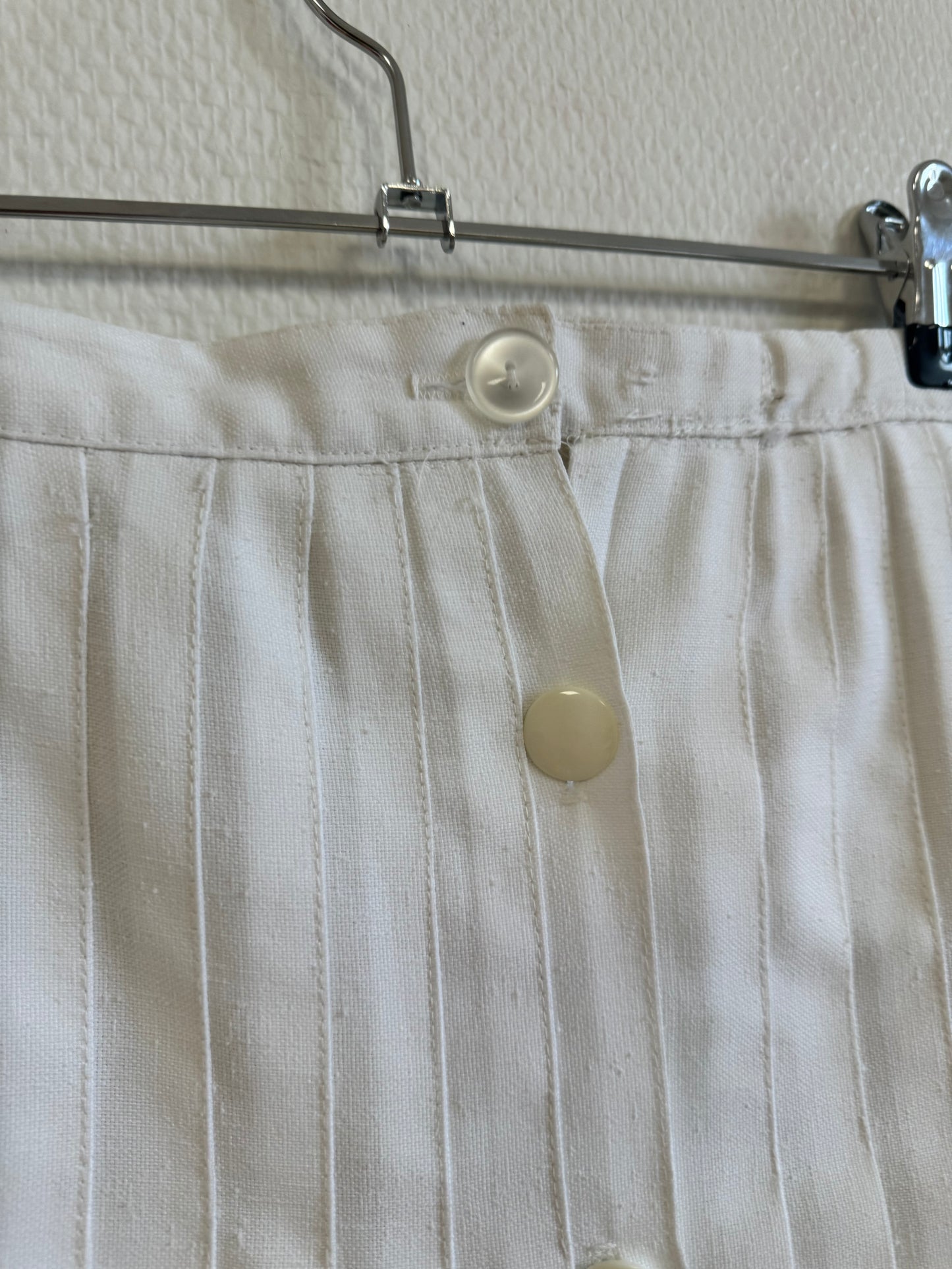 Jupe plissée blanc