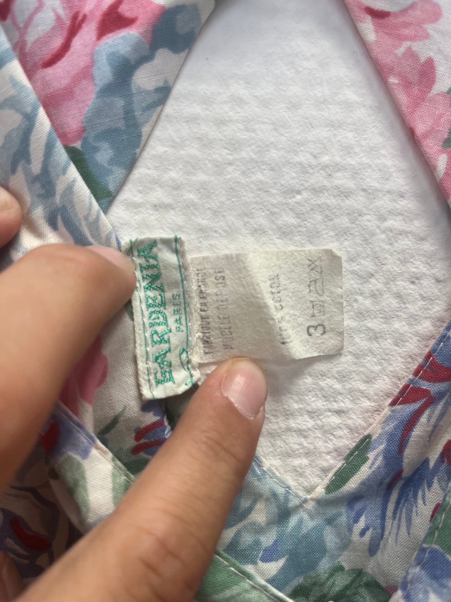 Robe à fleurs 80s