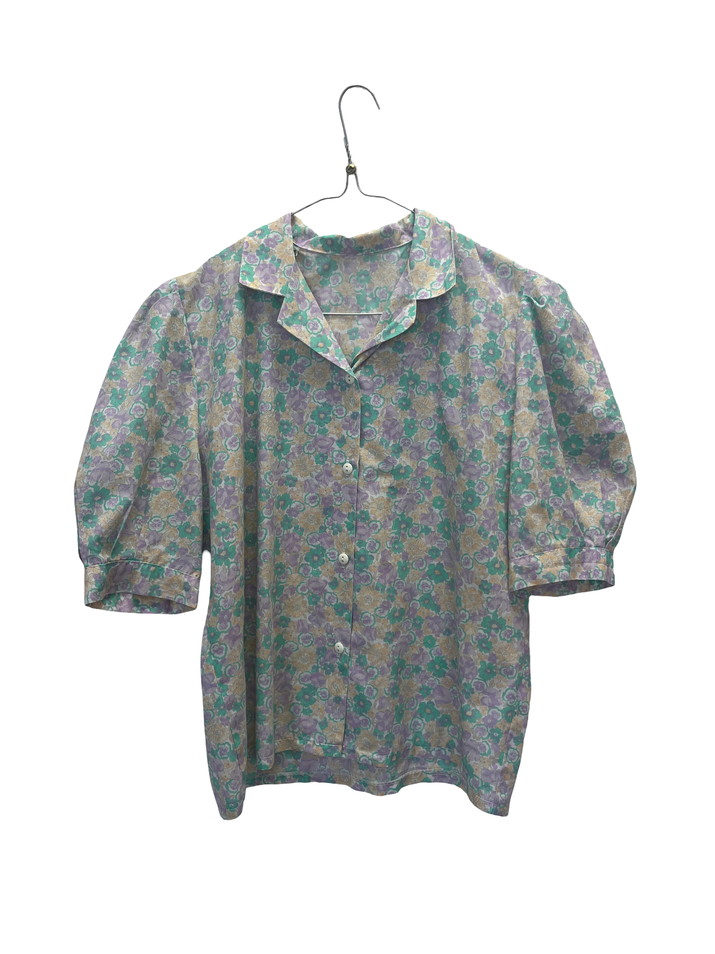 Chemise à fleurs 70s