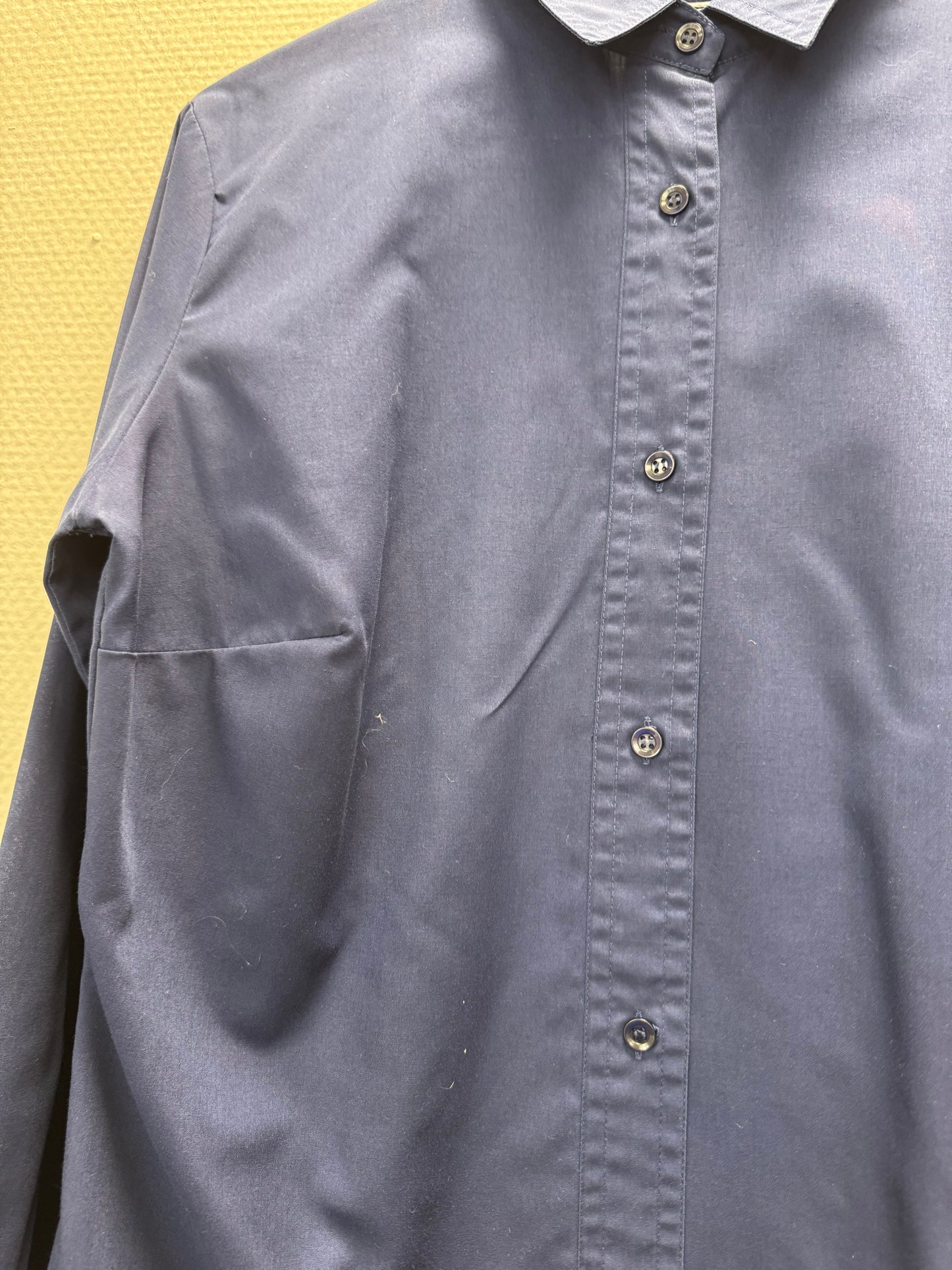 Chemise uni bleu marine
