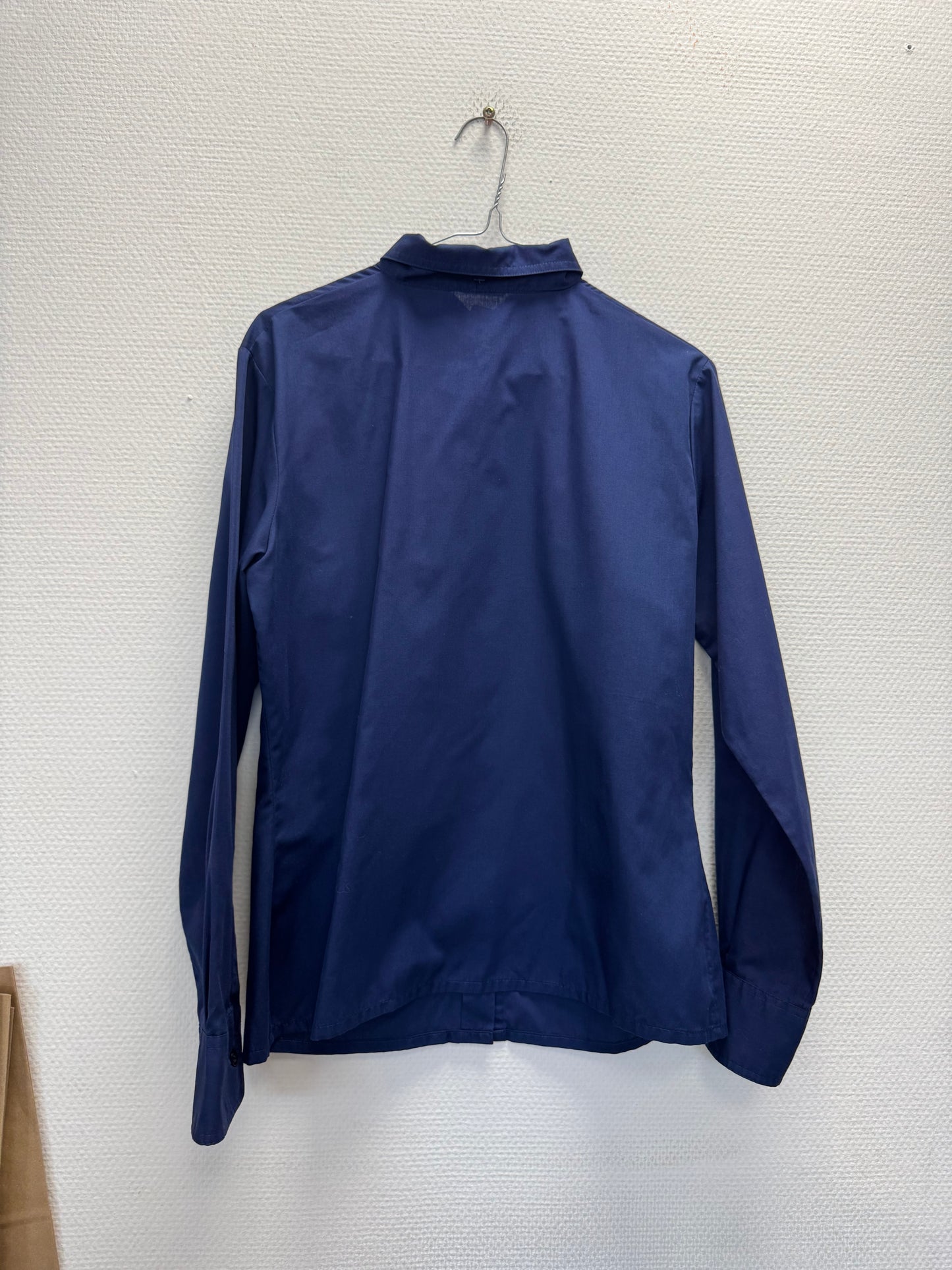 Chemise uni bleu marine