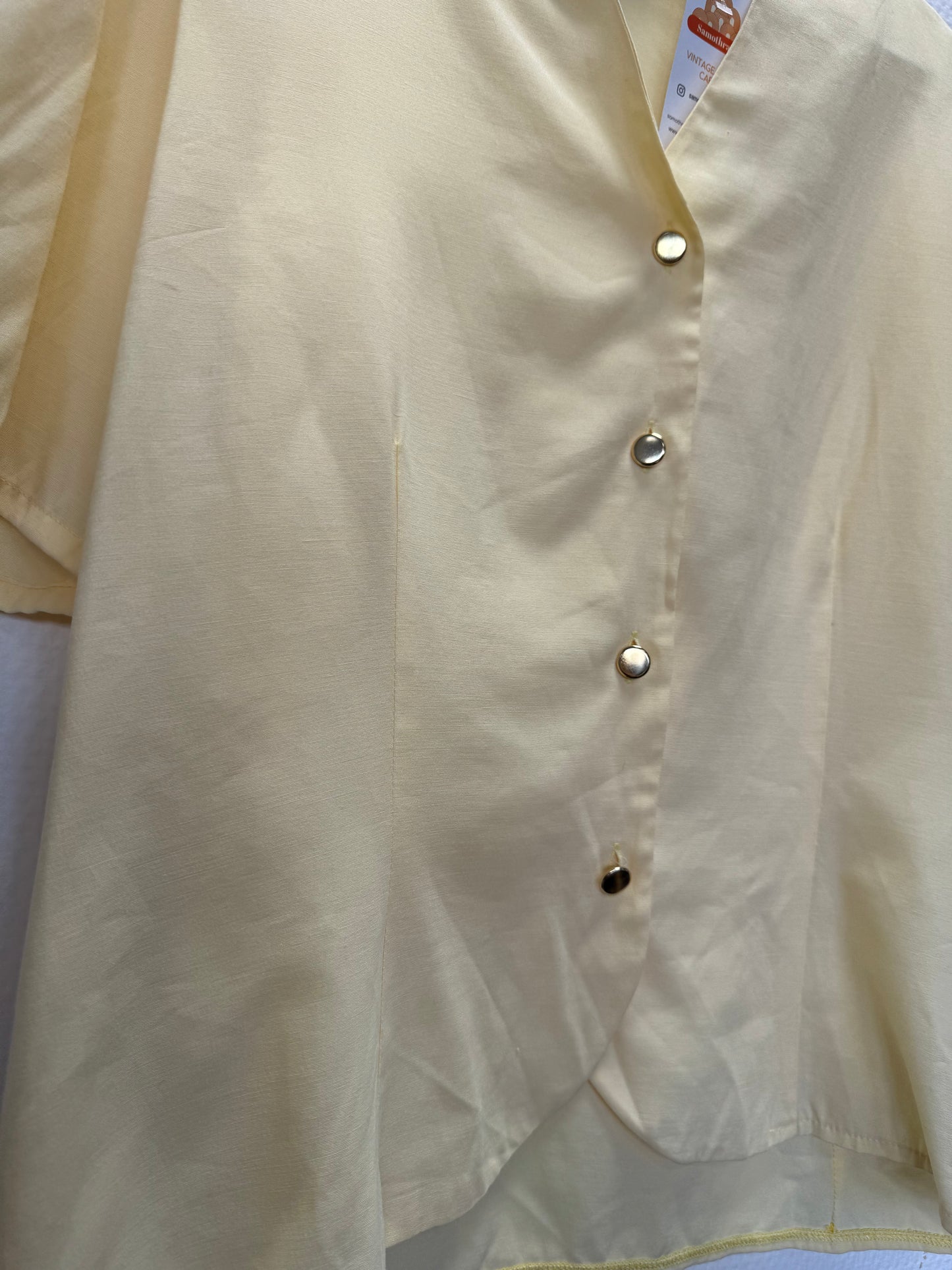 Chemise jaune 80s