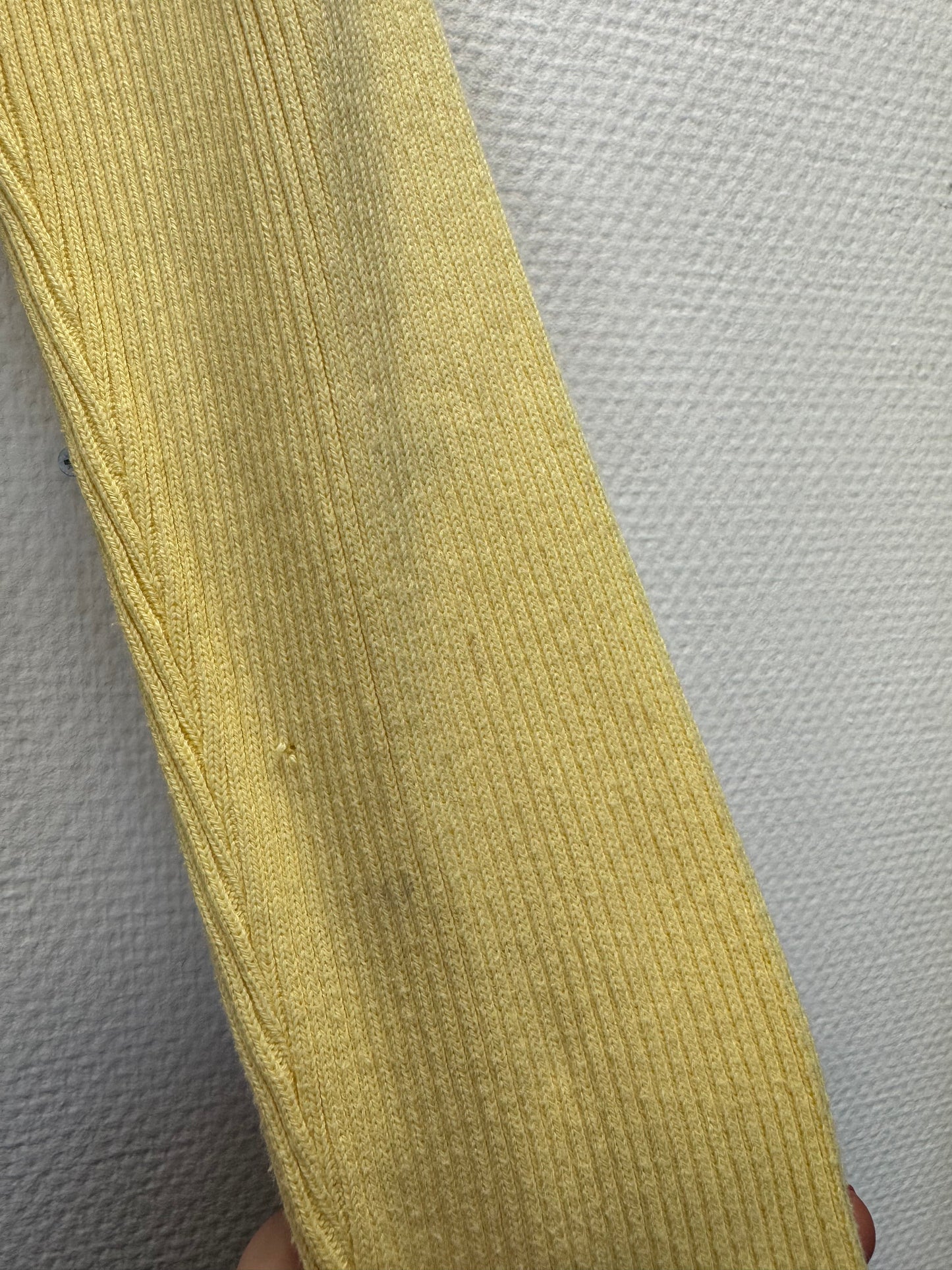 Gilet côtelé jaune