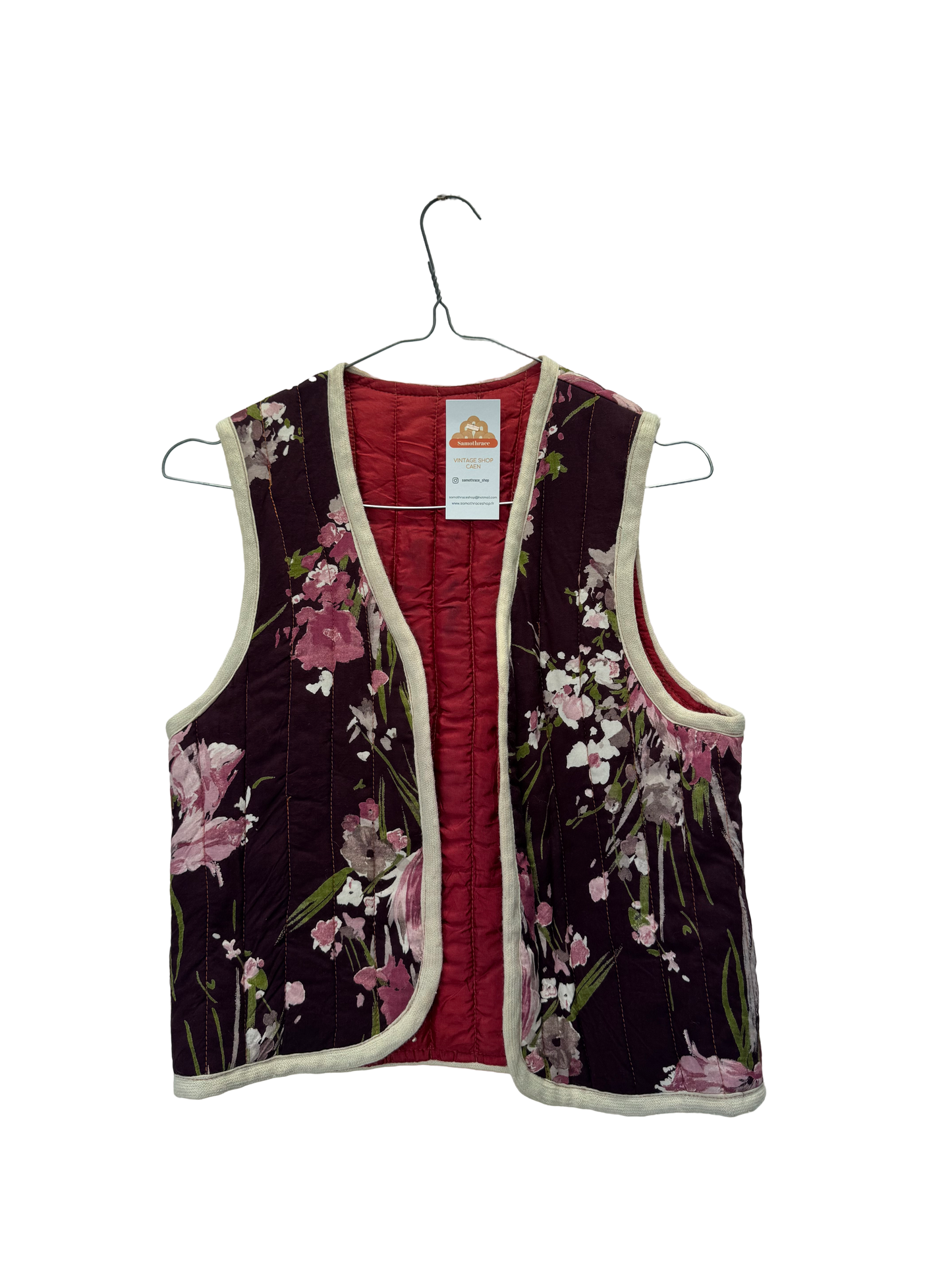Veston à fleurs 70s