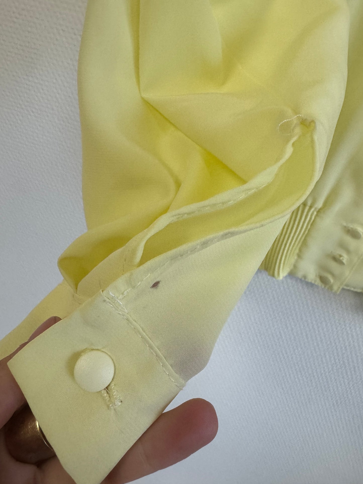 Chemise jaune 80s