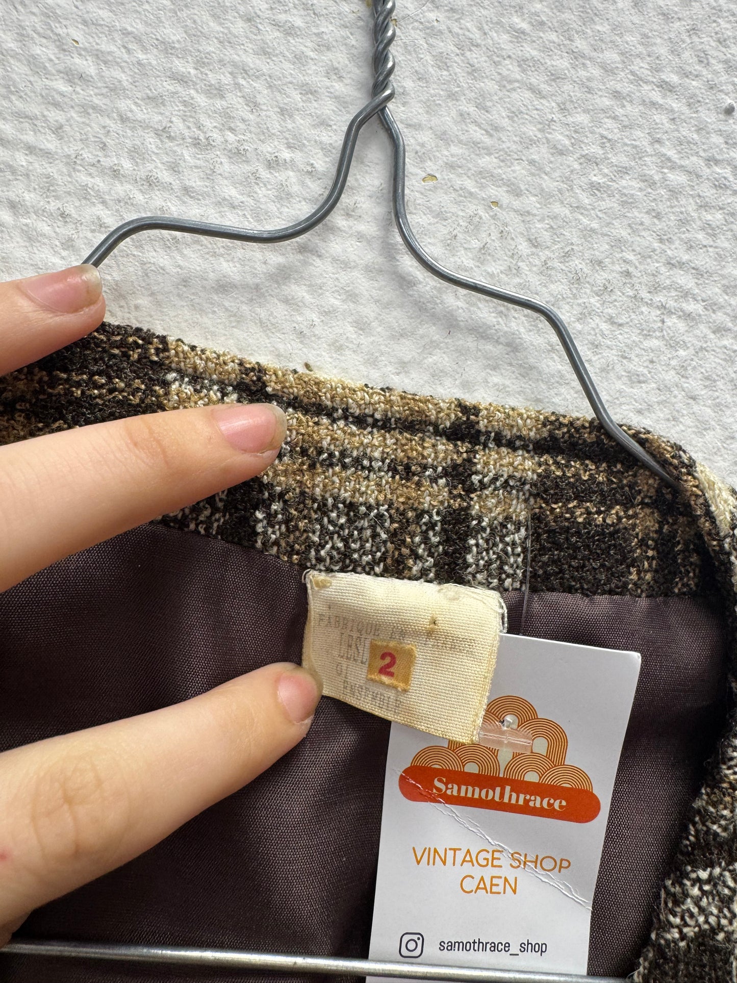 Veste à carreaux