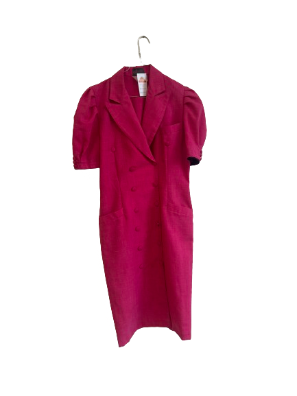 Robe rose 80s