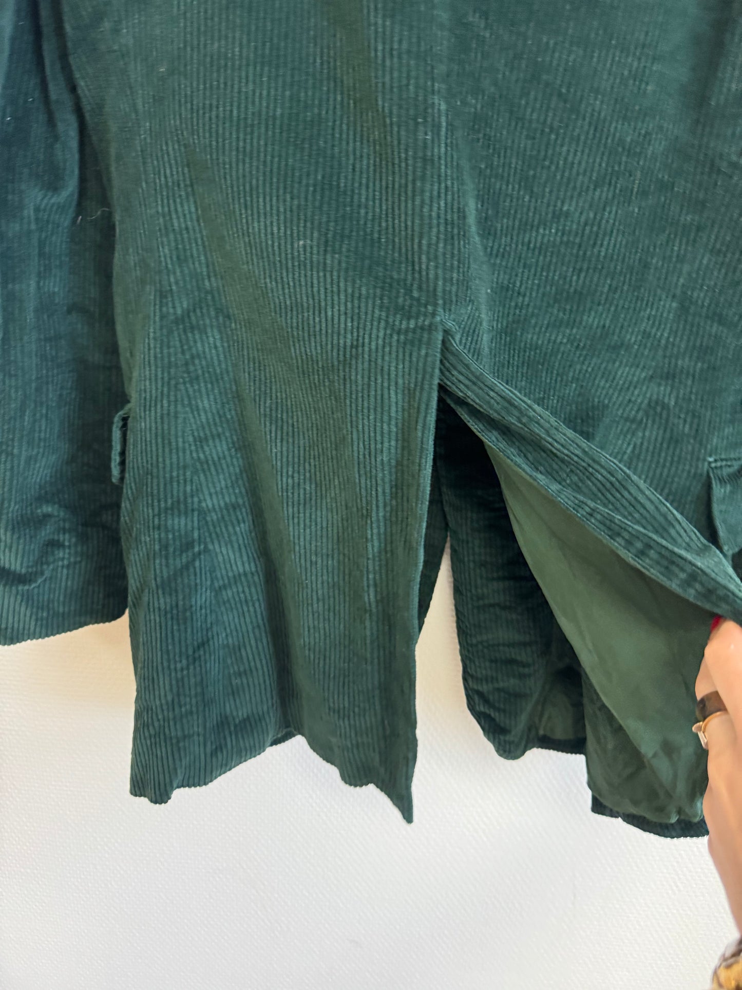 Veste en velours vert