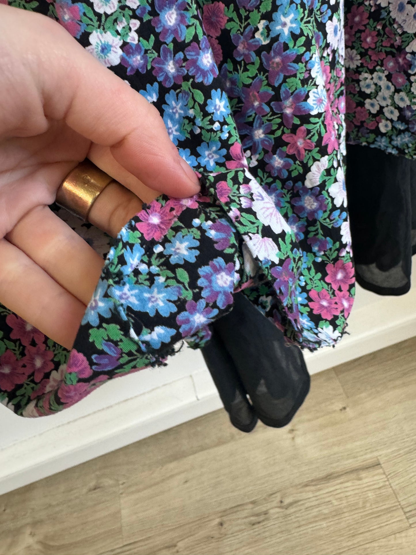 Robe à fleurs 70s