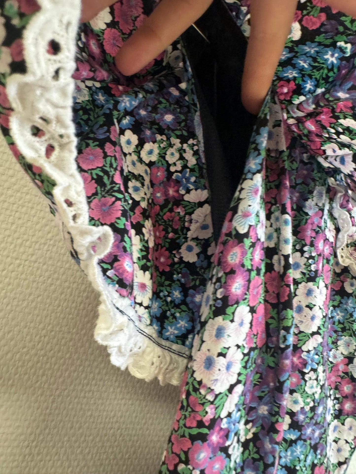 Robe à fleurs 70s