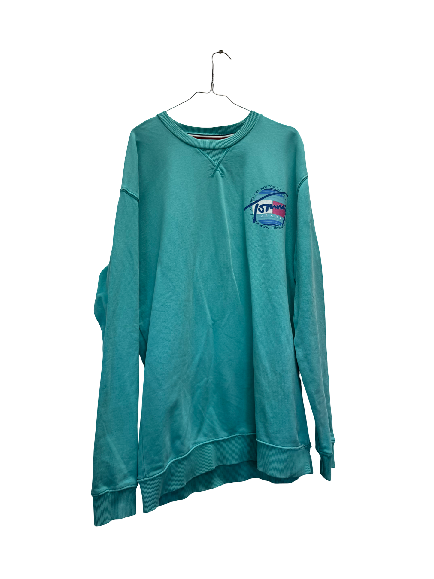 Sweat bleu Tommy Jeans