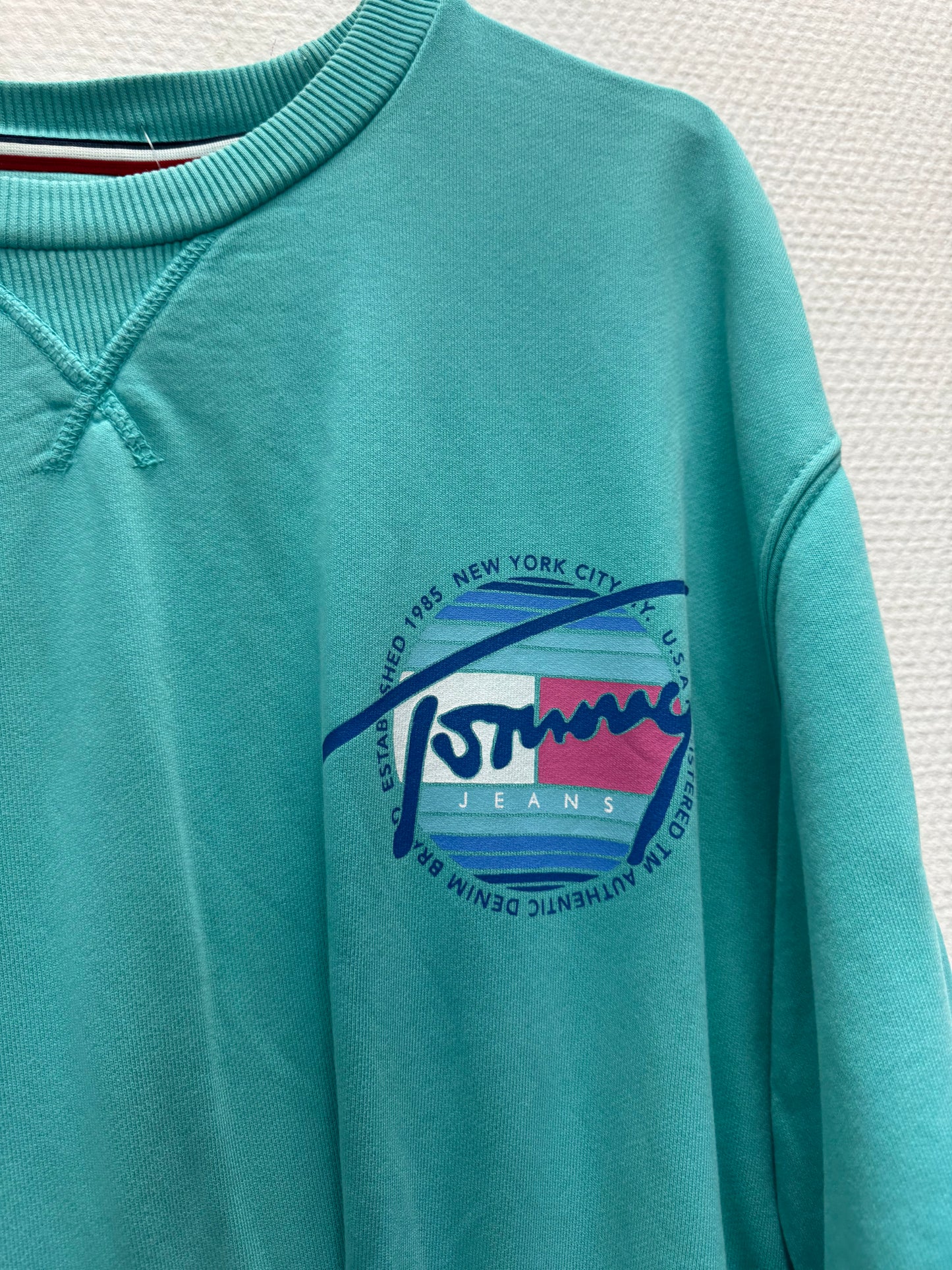Sweat bleu Tommy Jeans