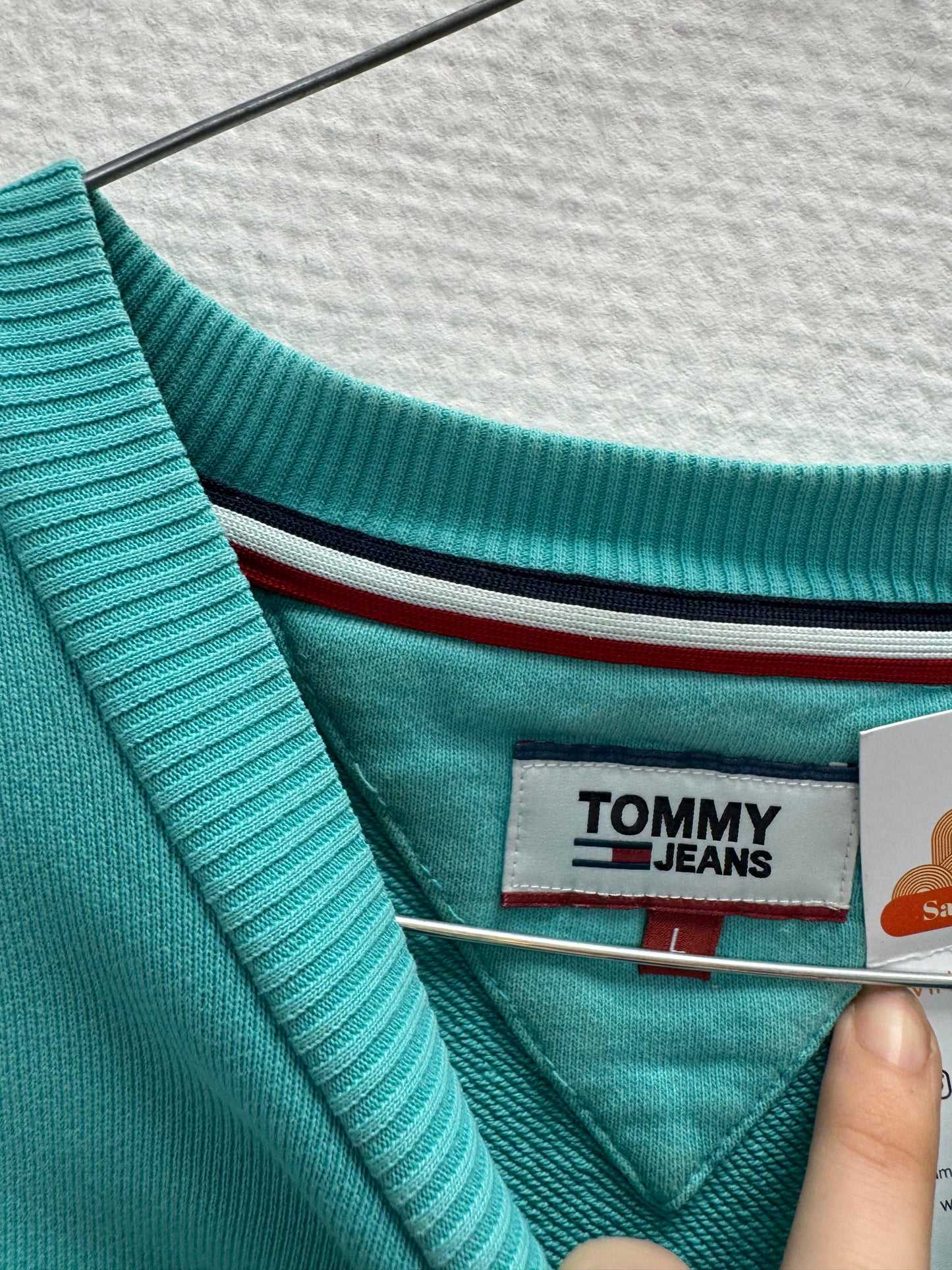 Sweat bleu Tommy Jeans