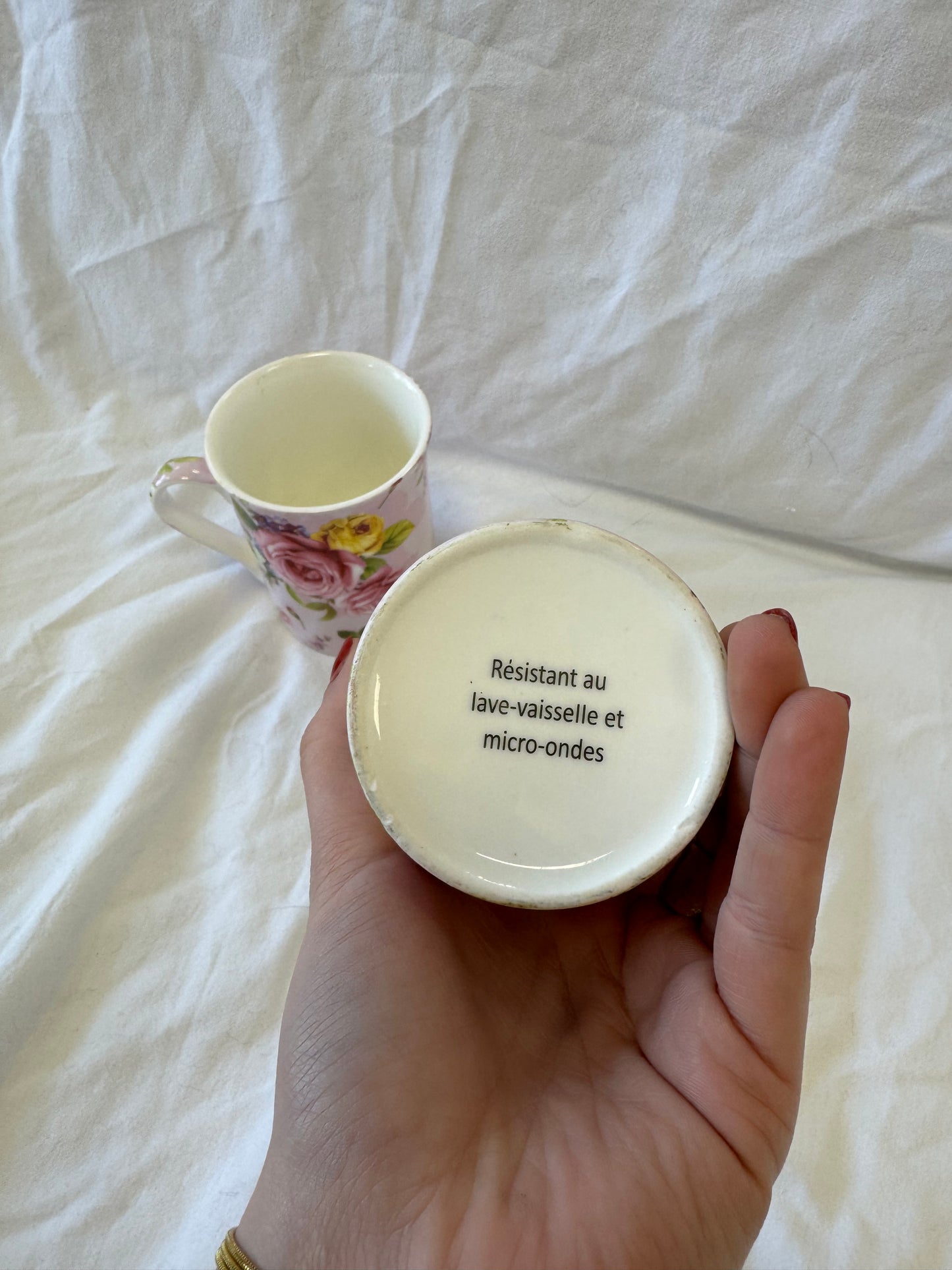 Tasses à fleurs